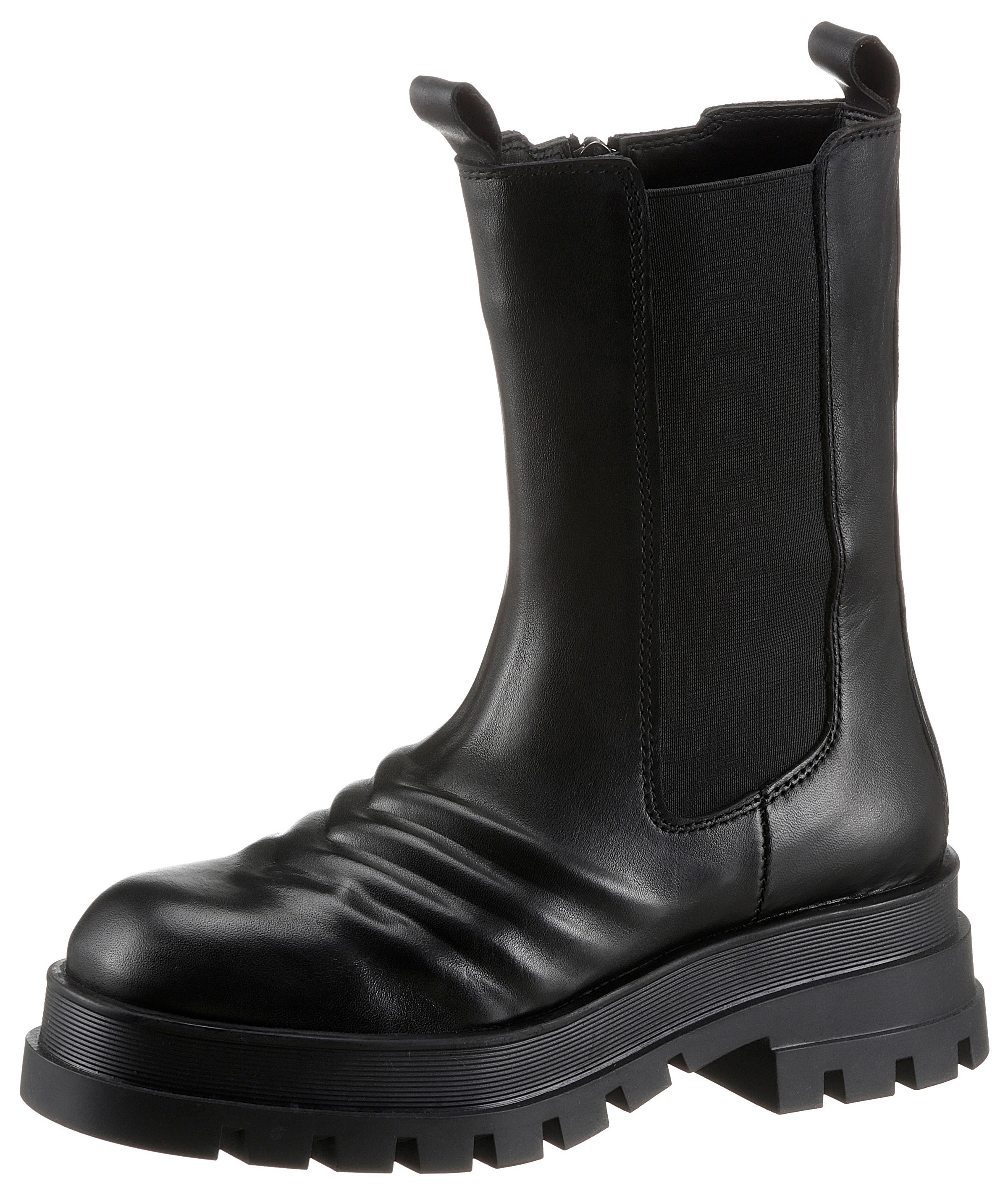 Image of INUOVO Schlupfstiefel, mit Raffungen auf dem Blatt bei Ackermann Versand Schweiz