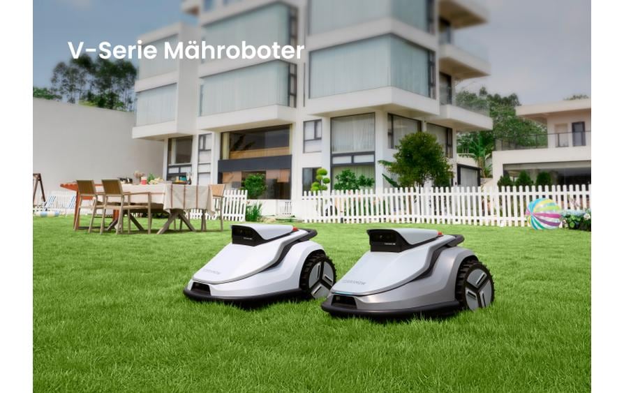   Rasenmähroboter »Terramow V1000 1200 m²«  Kabelloser, KI-gesteuerter Mähroboter