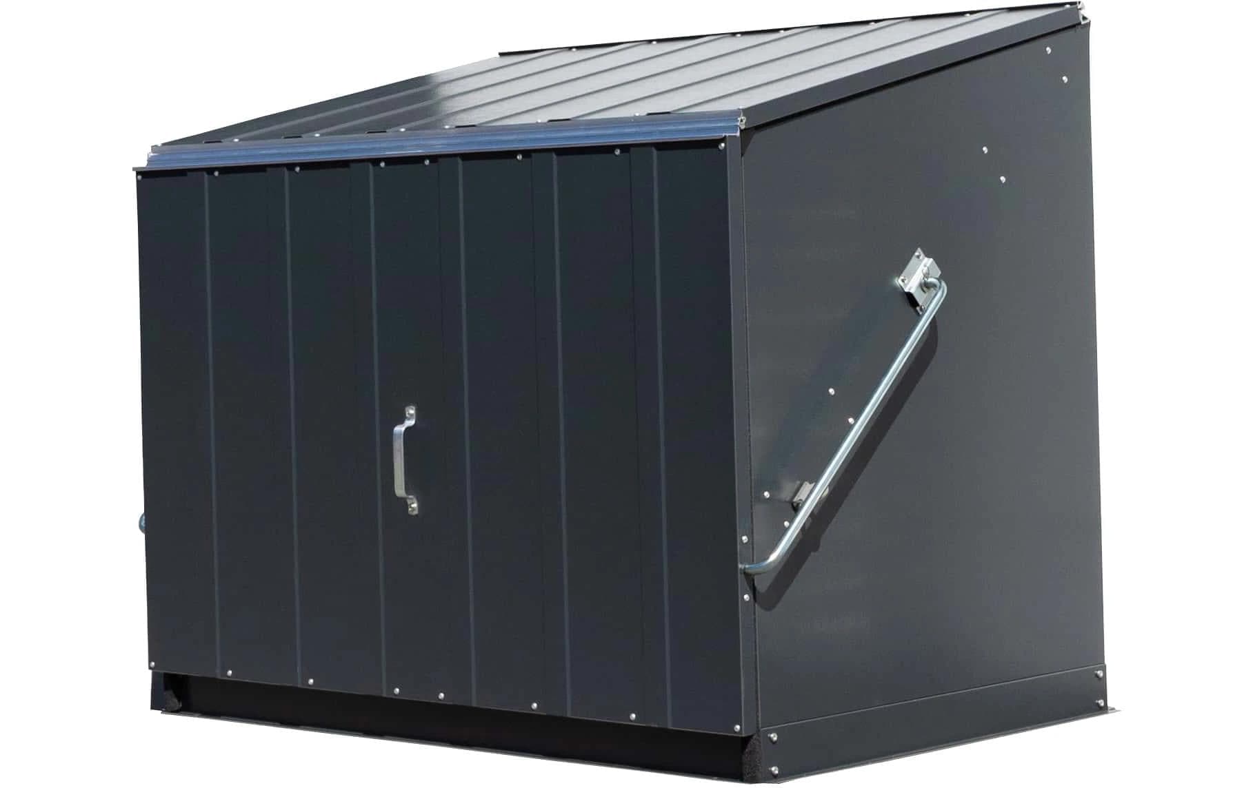 Image of Trimetals Mehrzweckschrank "Stowaway" Mülltonnenbox für 2x240 l, Stahl, (BxTxH): 138x89x113 cm