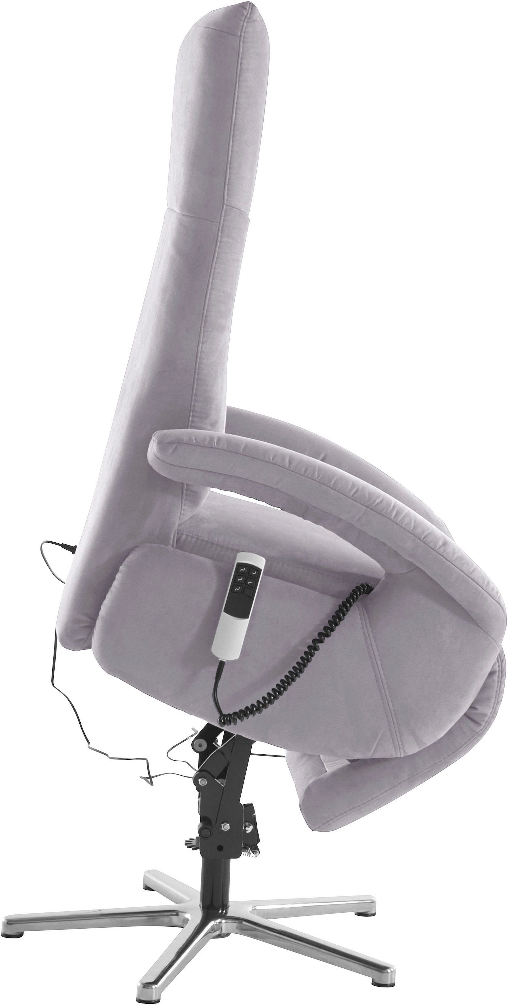 sit&more Fauteuil TV »Tycoon mit Kopfteilverstellung und 360° Drehfunktion« wahlweise manuell oder elektrischer Funktion, auch mit Akku (kabellos)