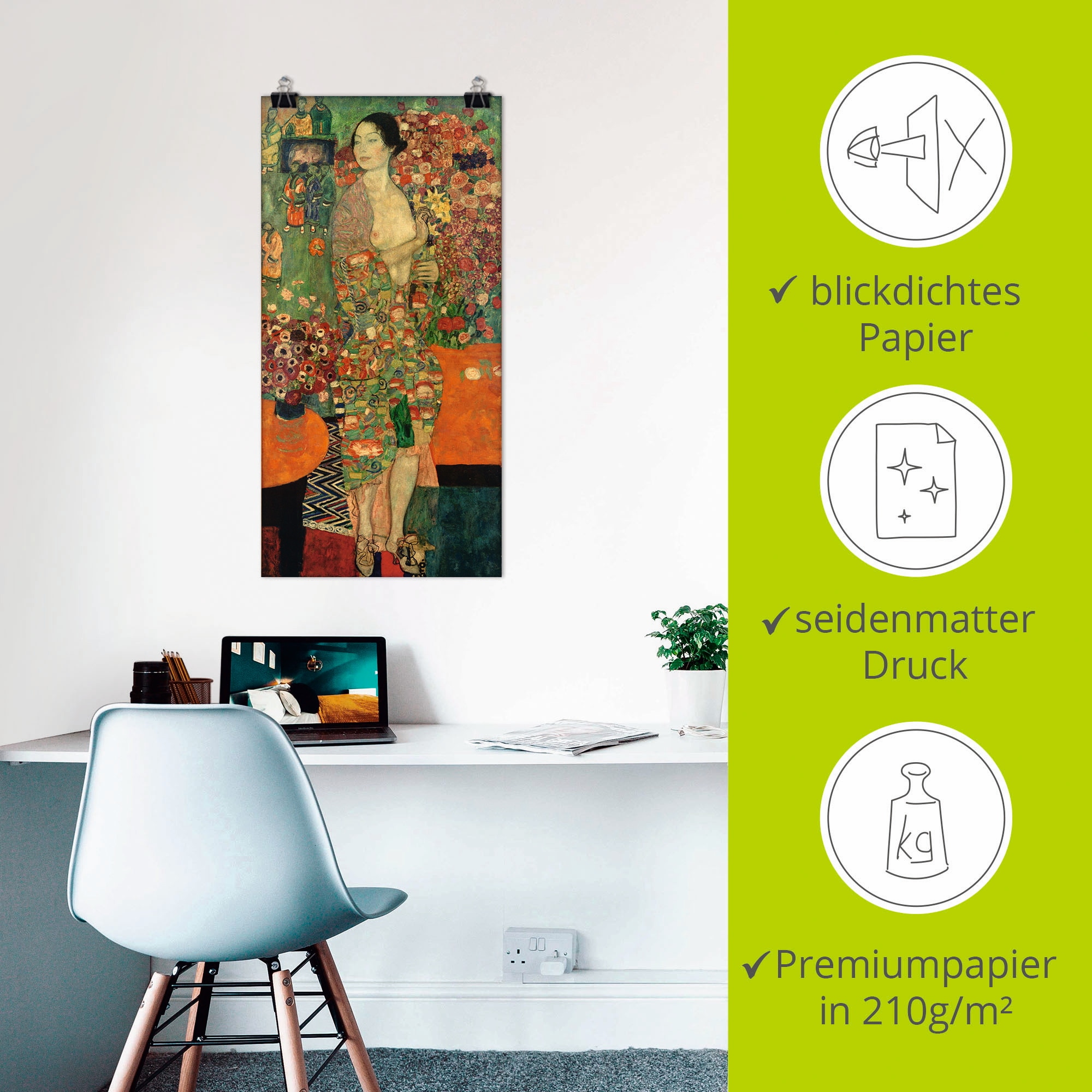 Artland Fresque murale »Die Tänzerin« 1 cuis tlg. als Leinwandbild, Poster in verschied. Grössen