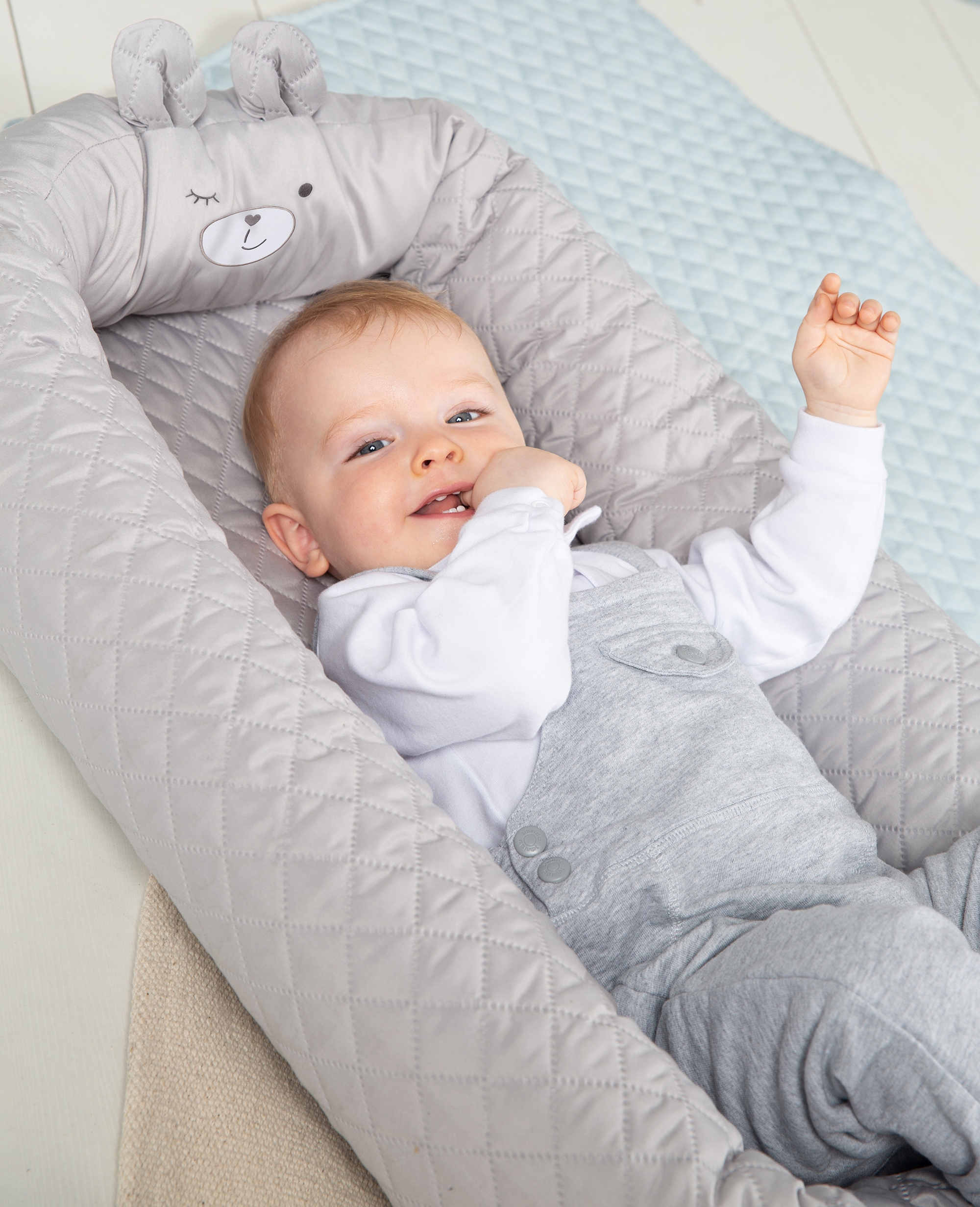 roba® Kuschelnest »Babylounge, roba style, Sammy, grau«, 3in1