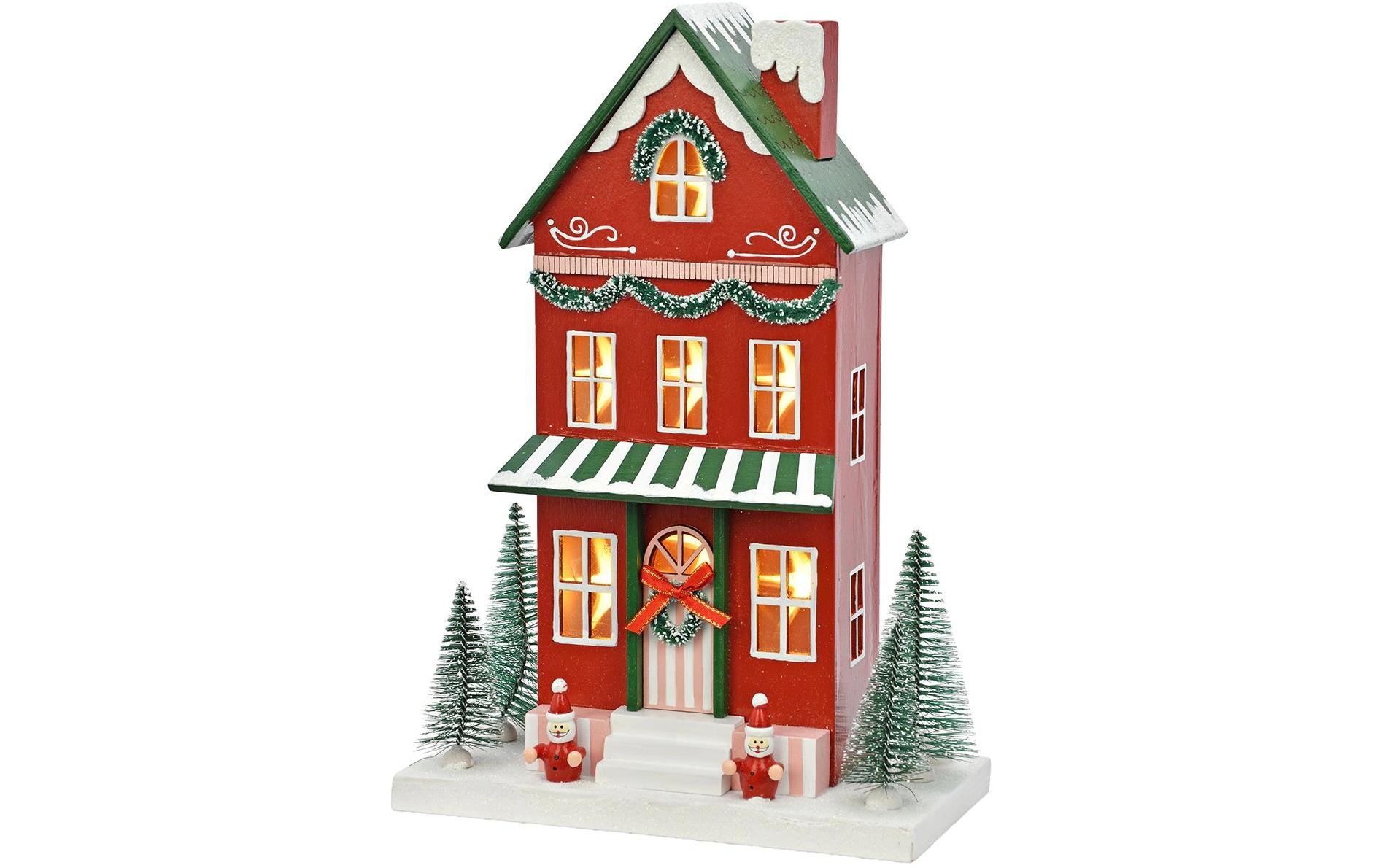 G.Wurm Weihnachtsfigur »Aufsteller Weihnachtshaus 23 x 12 x 34 cm«