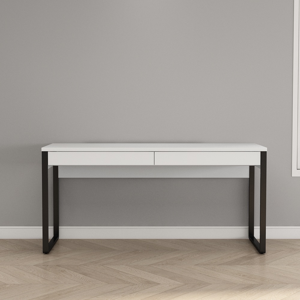 GOODproduct Bureau »Moid, Computertisch im modernen Design,« largeur 120/140/160 cm, avec pieds en métal et tiroir