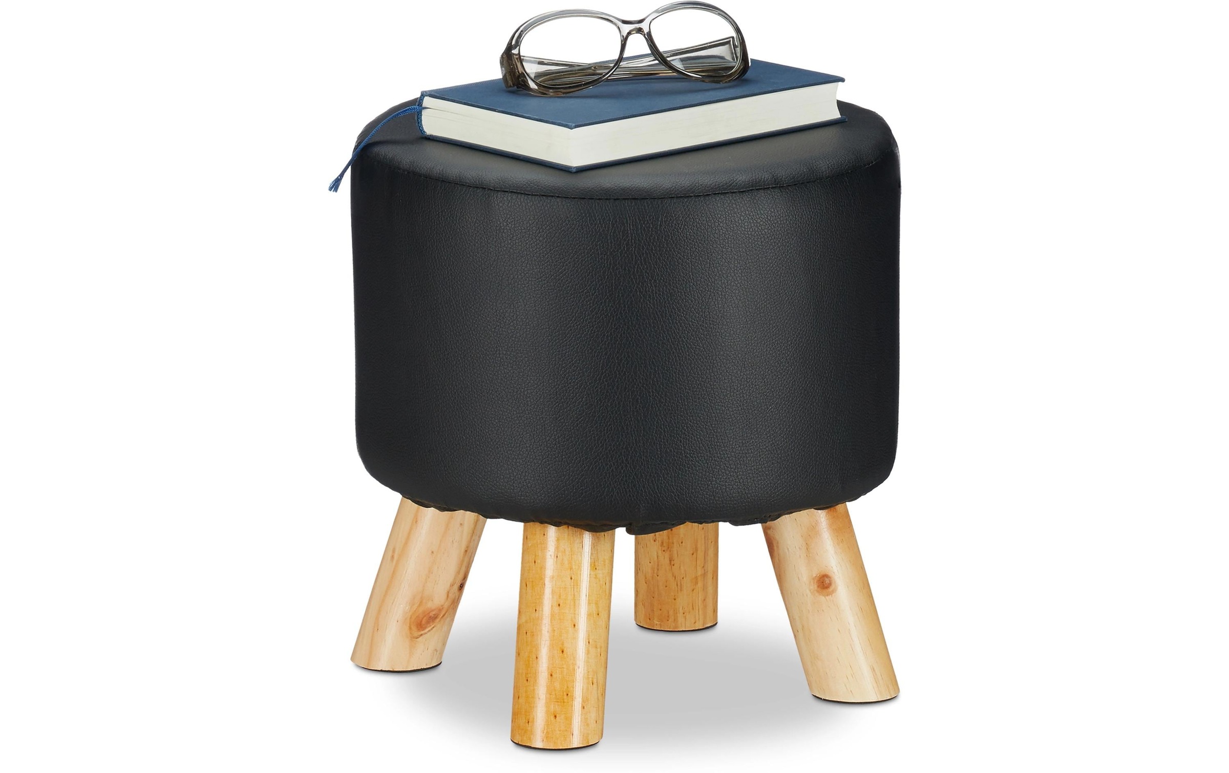Image of relaxdays Hocker "30 x 30 cm" Hocker Kunstleder