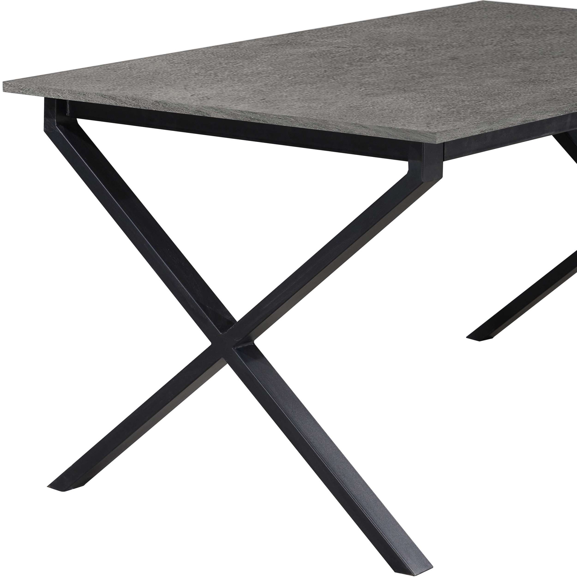 GOODproduct Table de salle à manger »Boddhi« schwarzes Metallgestell, Plattenvarianten wählbar, sowie Grössen