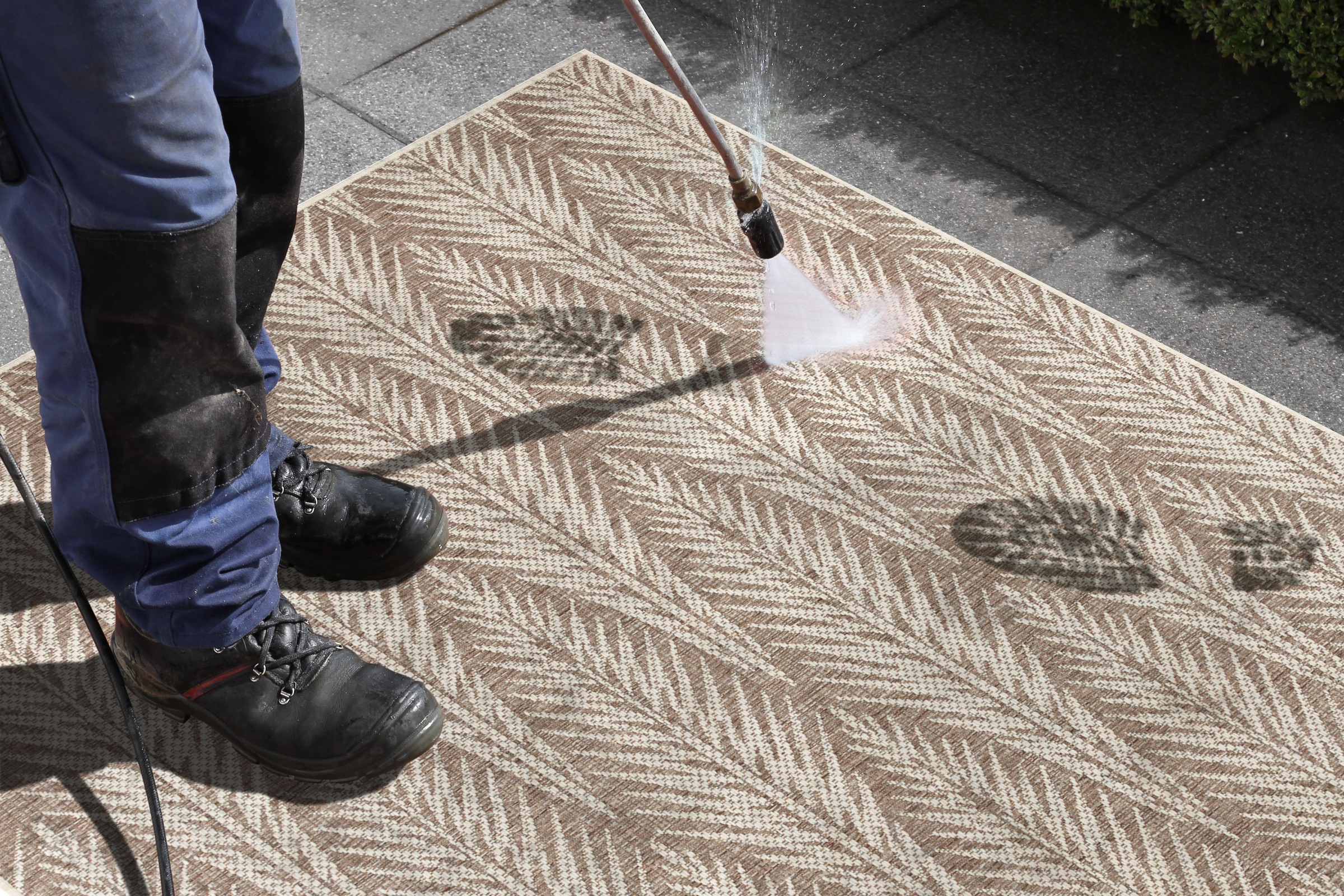 NORTHRUGS Läufer »Pella«, rechteckig, 4 mm Höhe, In-und Outdoor geeignet, Strapazierfähig und pflegeleicht, Flachgewebe