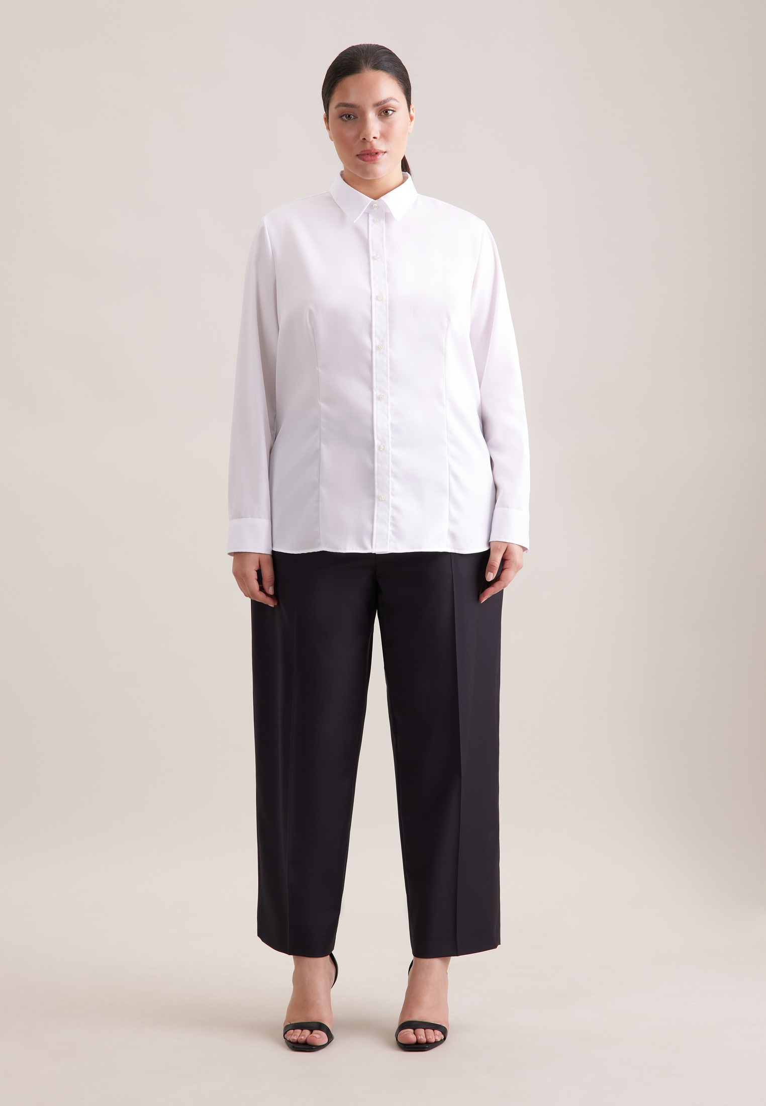 seidensticker Blouse chemise »Schwarze Rose« 1/1 Kragen Uni