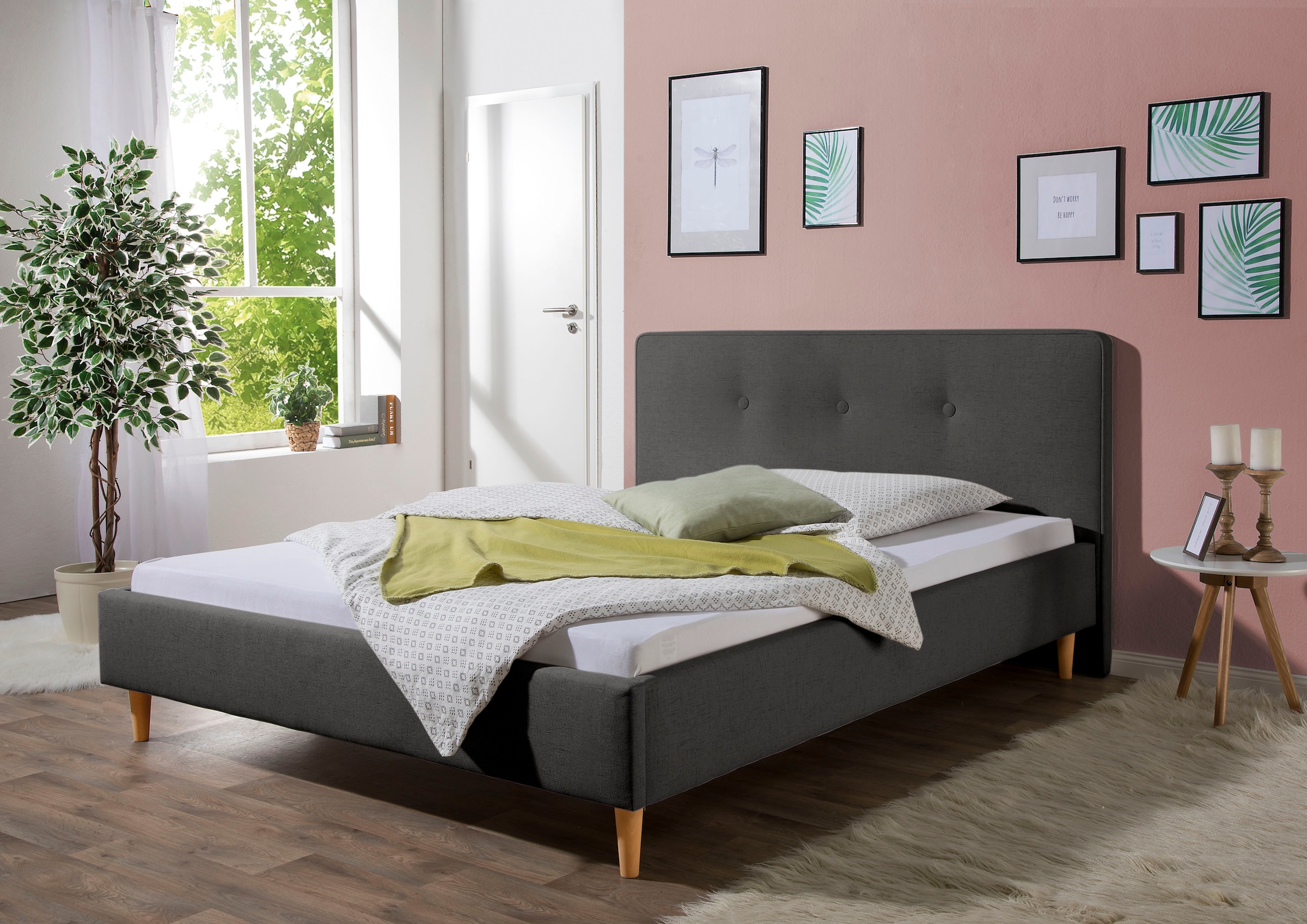 Maintal Lit rembourré »Lonepine« Bettseiten zerlegt, ohne Bettkasten