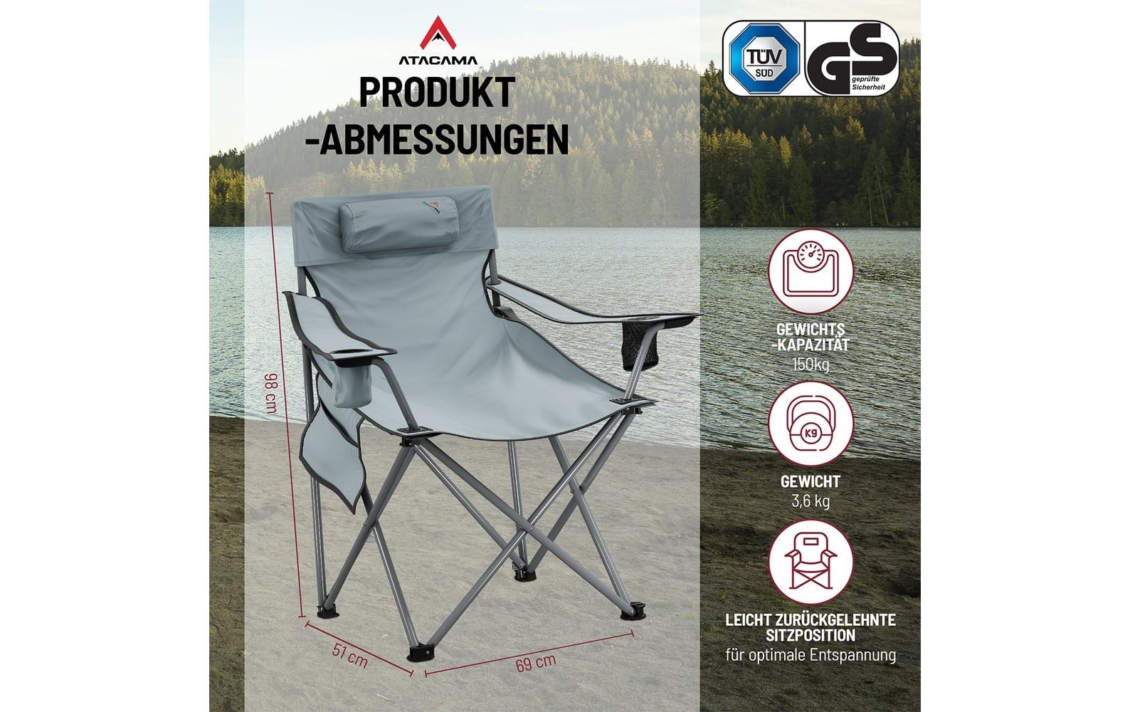   Chaise de camping »Atacama Angelstuhl faltbar« ()