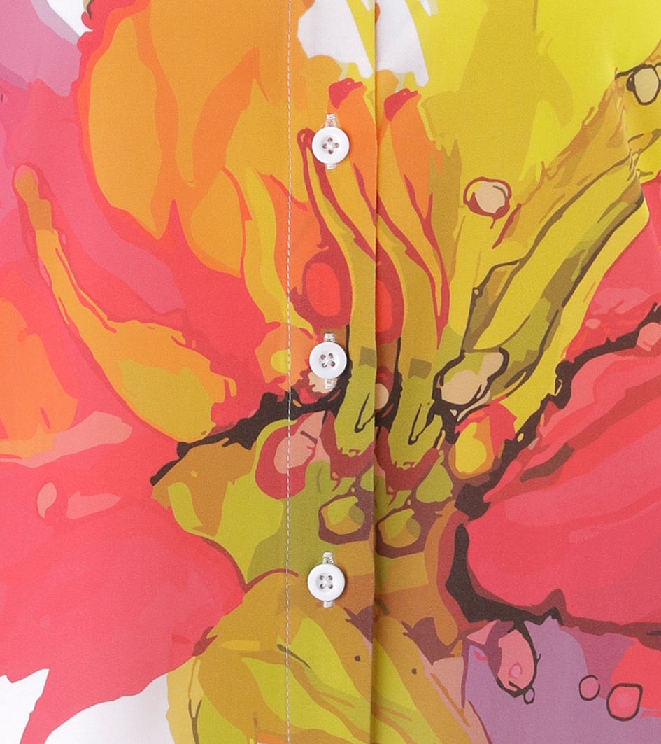 Aniston SELECTED Blouse chemise mit auffälligen, künstlerischen Print - NEUE KOLLEKTION