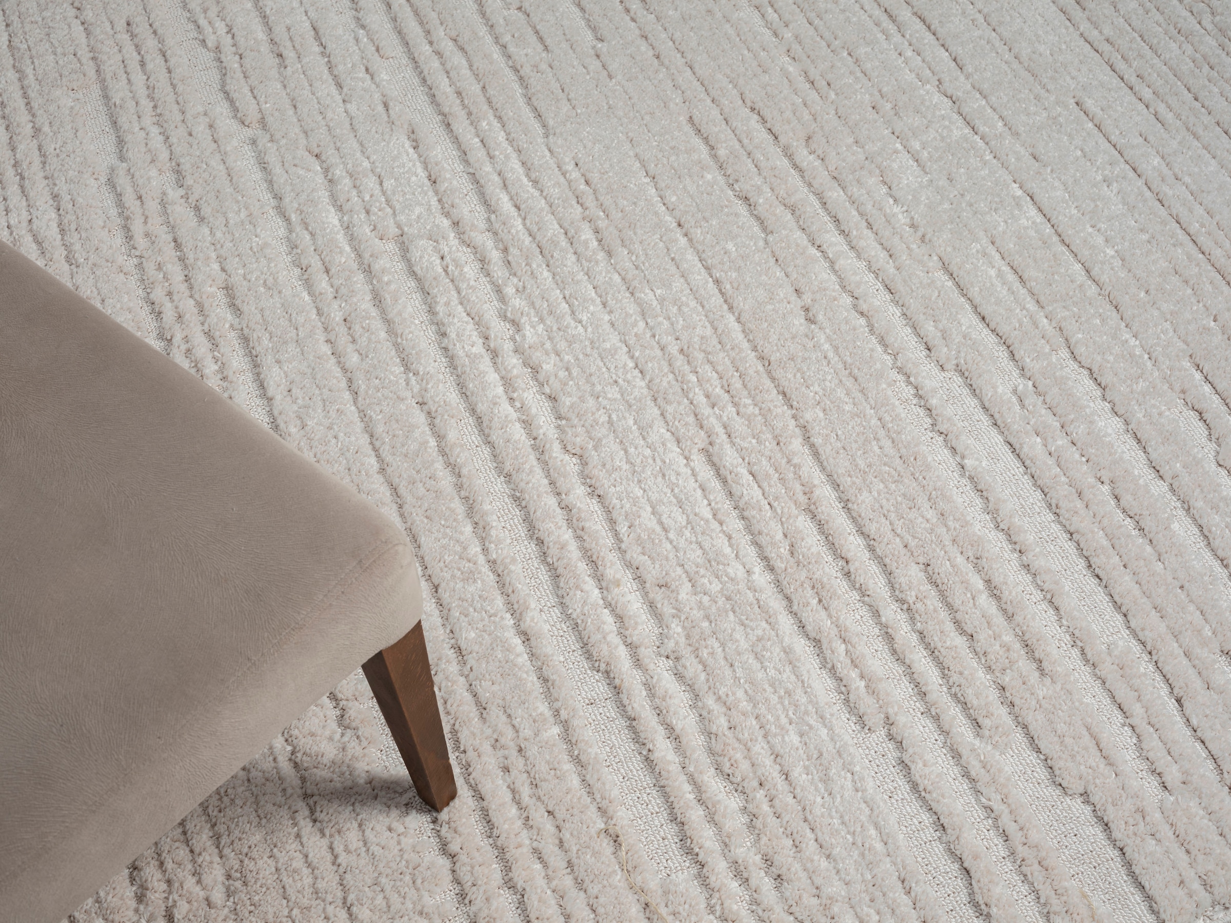 Myflair Möbel & Accessoires Teppich »Enya«, rechteckig, Uni Farben, Hoch-Tief Effekt, mit Fransen, besonders weich