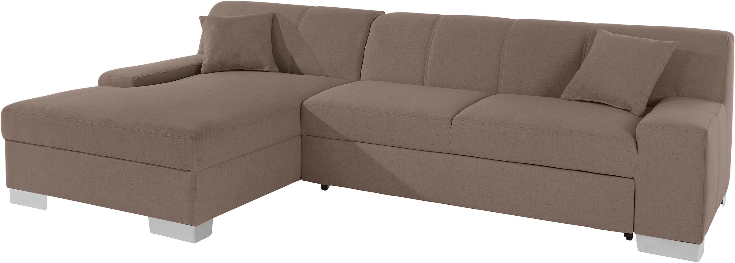 DOMO collection Ecksofa »Bero L-Form«, wahlweise mit Bettfunktion