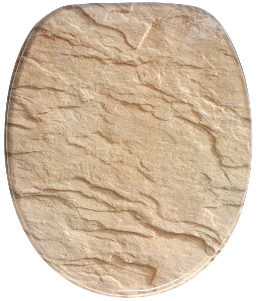 Image of Sanilo WC-Sitz "Sand Stone mit Absenkautomatik & Quick Release" Premium Toilettendeckel, abnehmbar, leichte Montage von oben