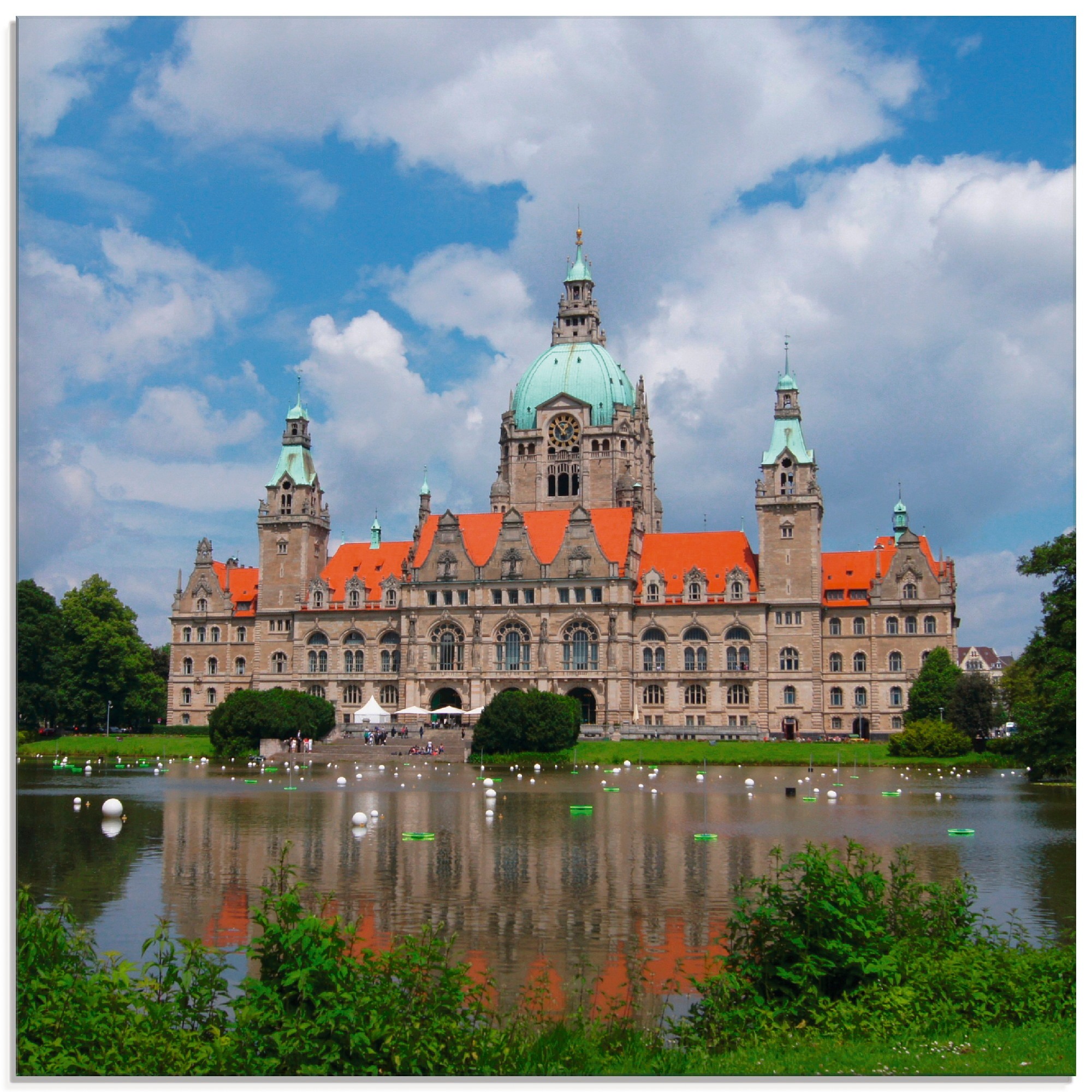 Image of Artland Glasbild »Neues Rathaus Hannover«, Gebäude, (1 St.) bei Ackermann Versand Schweiz