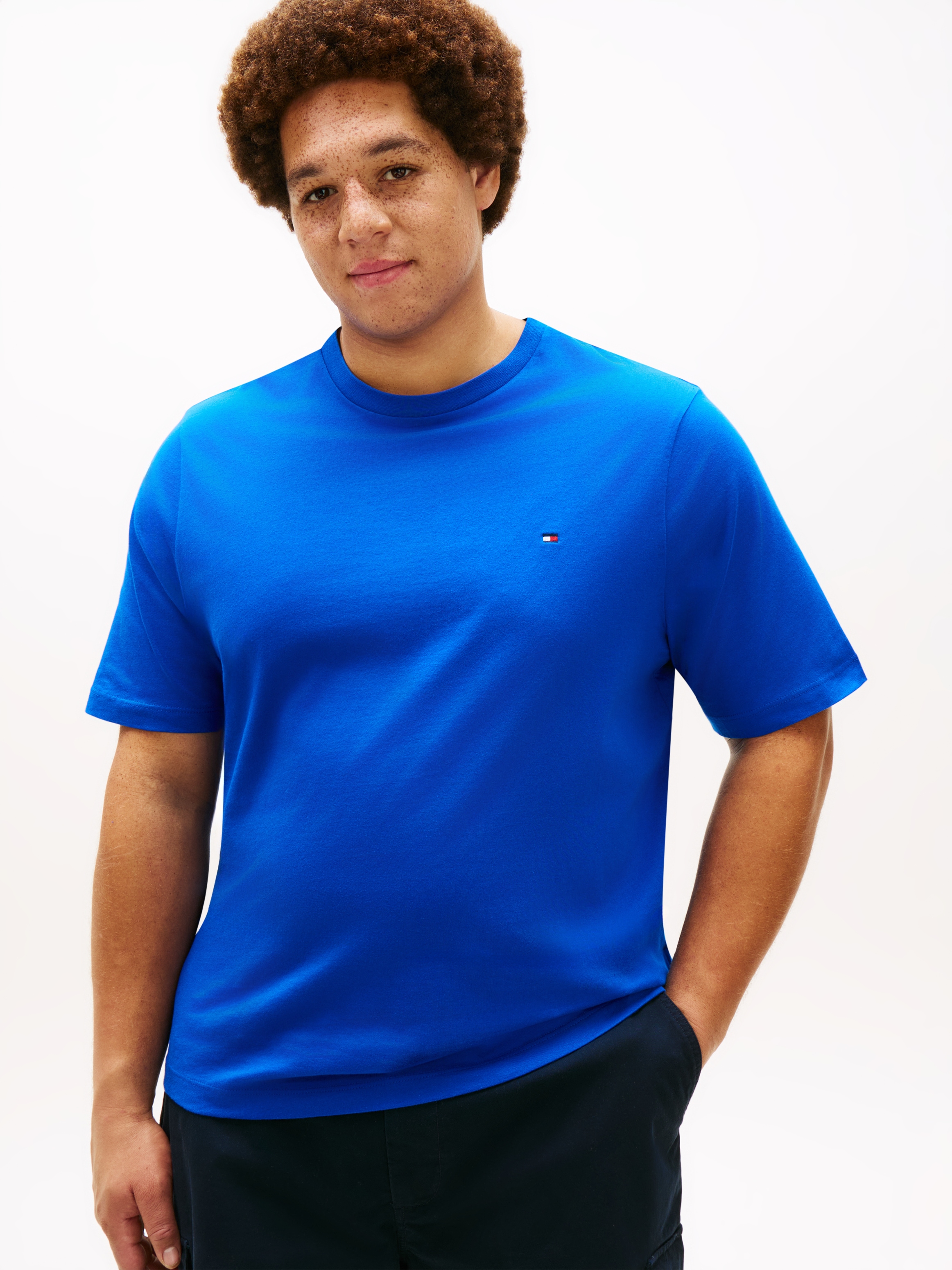 Image of Tommy Hilfiger Big & Tall T-Shirt "BT-ESS SEASONAL REGULAR SOLID" Grosse Grössen