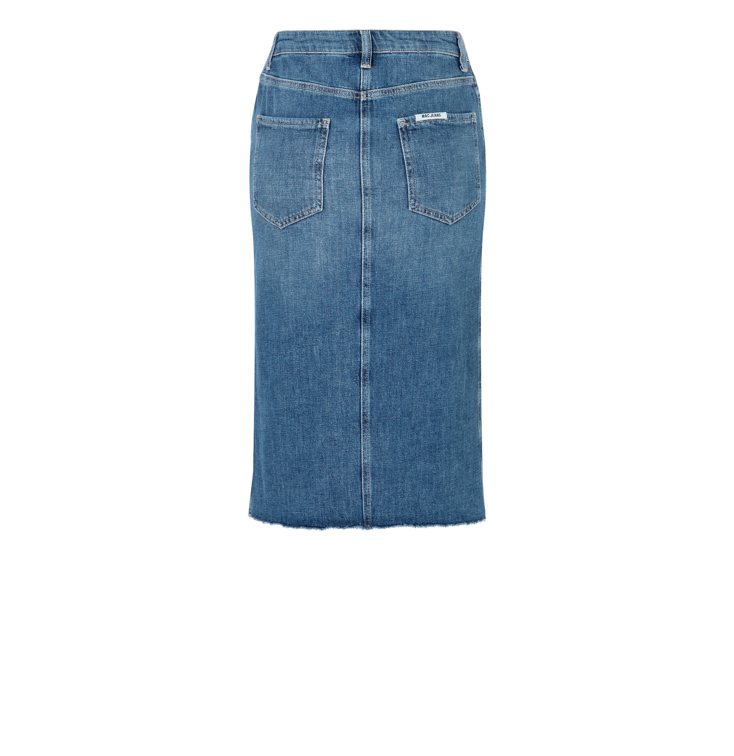MAC Jupe midi »MIDI SKIRT fringe« im Five-Pocket Style