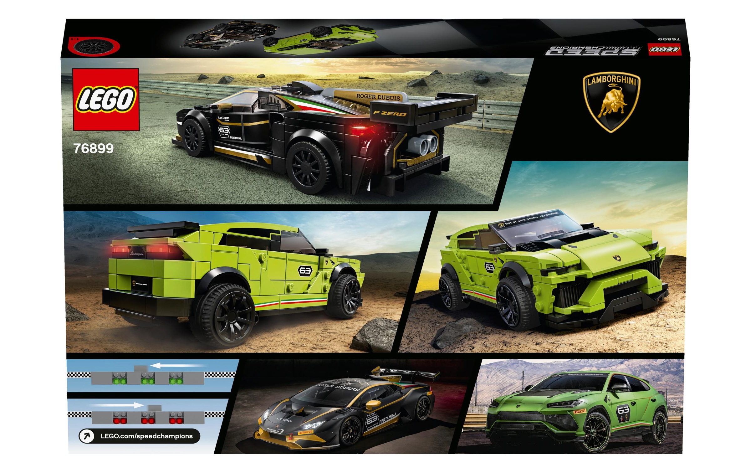 LEGO® Spielbausteine »Speed Champions Lamborghini Urus ST-X & Huracán Super«