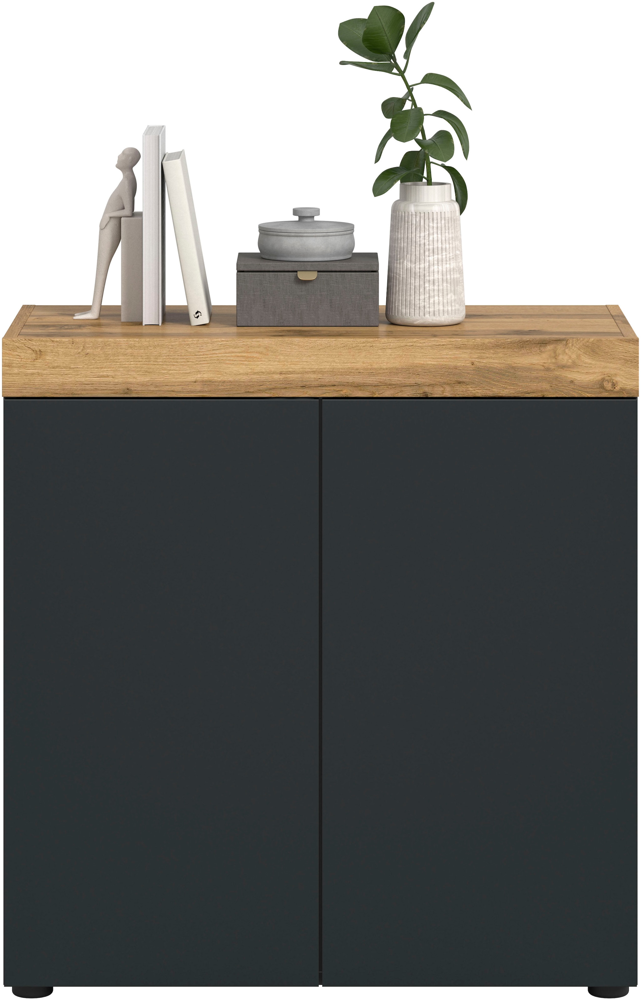 GOODproduct Commode »MAMBO, TOPSELLER!, Breite 77 cm, 2 Türen, 2 Einlegeböden« 1 cuis tlg. Commode, buffet, salon, chambre à coucher