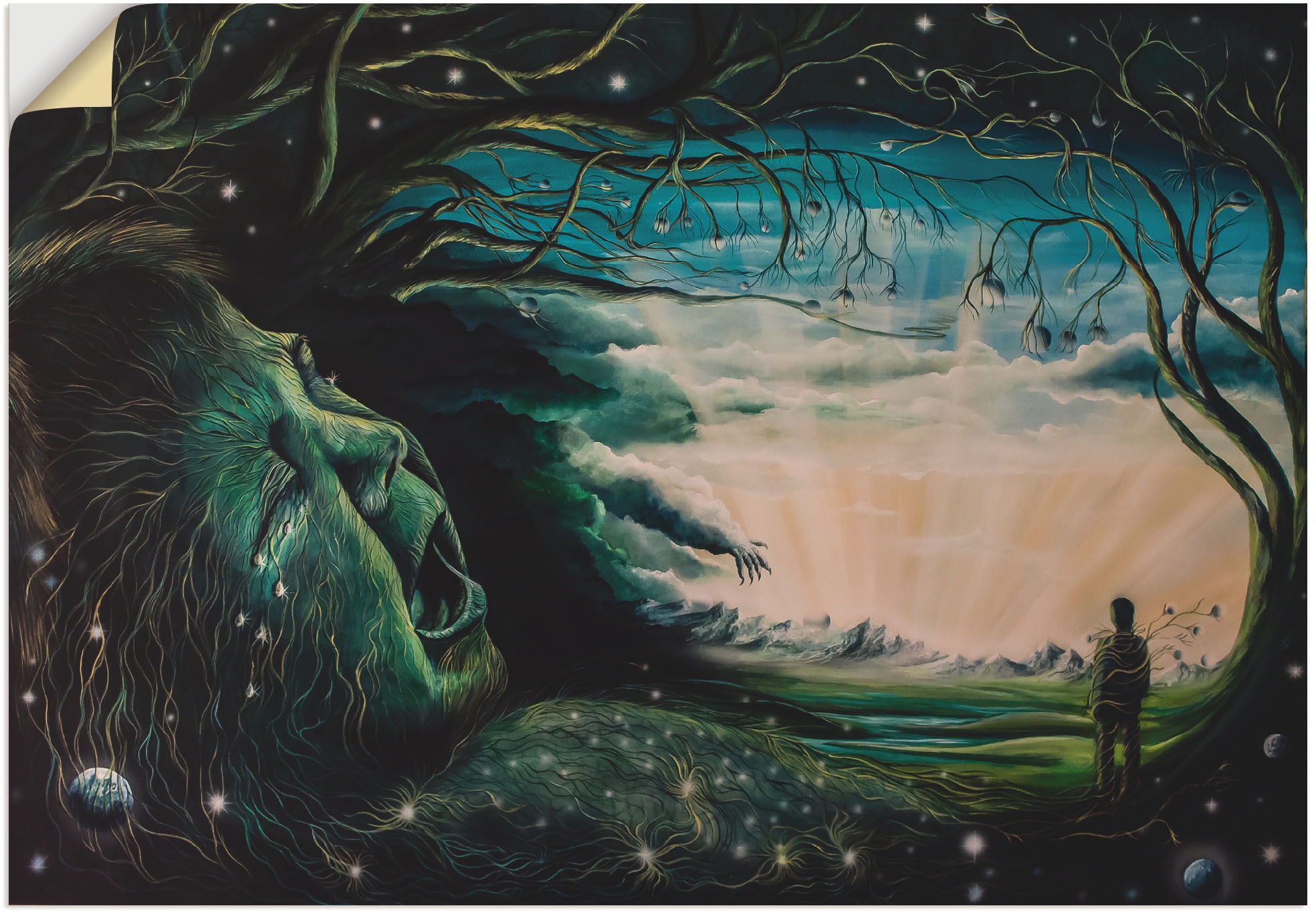 Image of Artland Wandbild »Ohne Worte«, Dark Fantasy, (1 St.), in vielen Grössen & Produktarten - Alubild / Outdoorbild für den Aussenbereich, Leinwandbild, Poster, Wandaufkleber / Wandtattoo auch für Badezimmer geeignet bei Ackermann Versand Schweiz