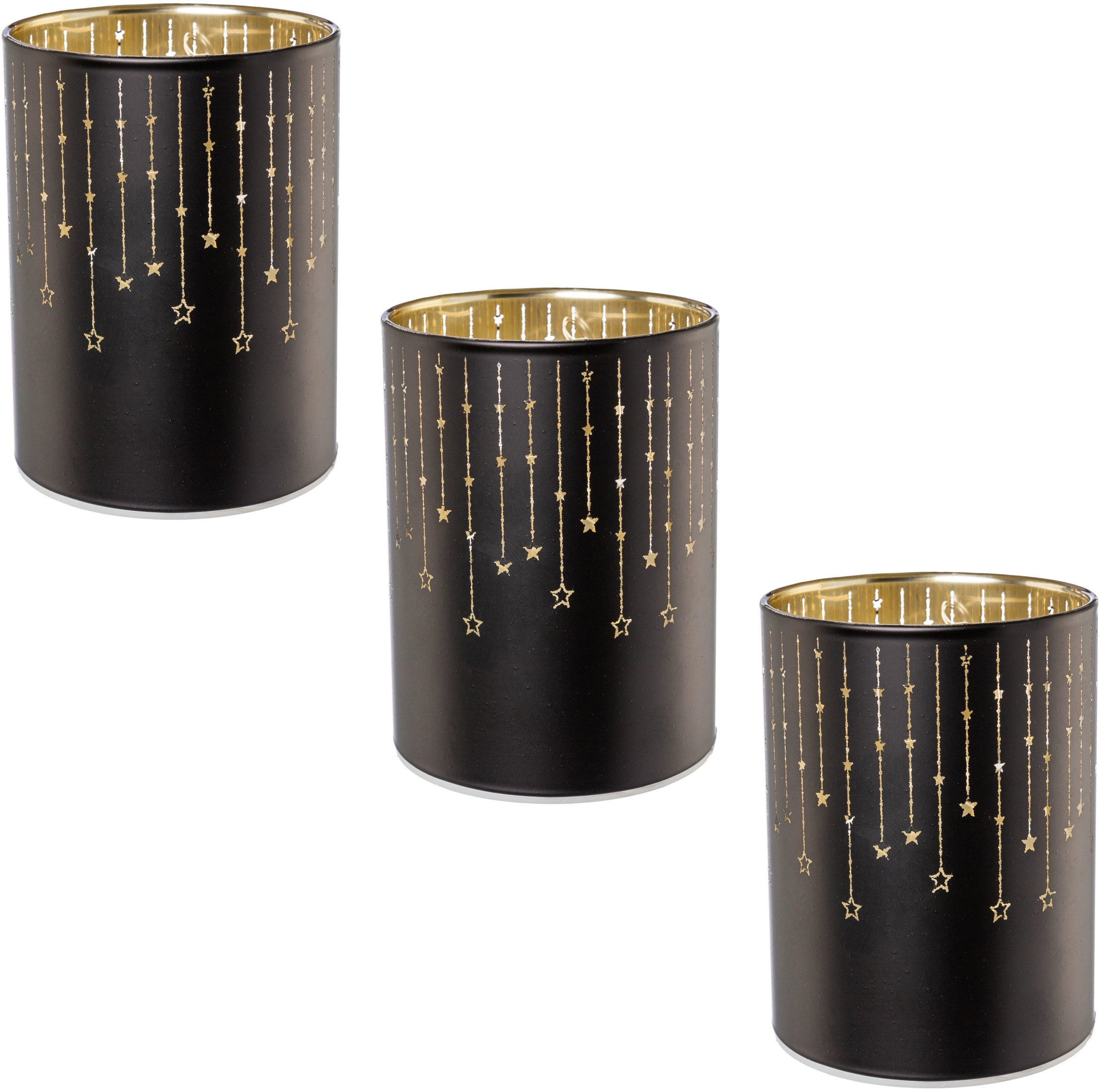 Image of Creativ light Dekolicht, 3 St., Warmweiss, Windlicht im 3er-Set, mit intergrierter LED bei Ackermann Versand Schweiz