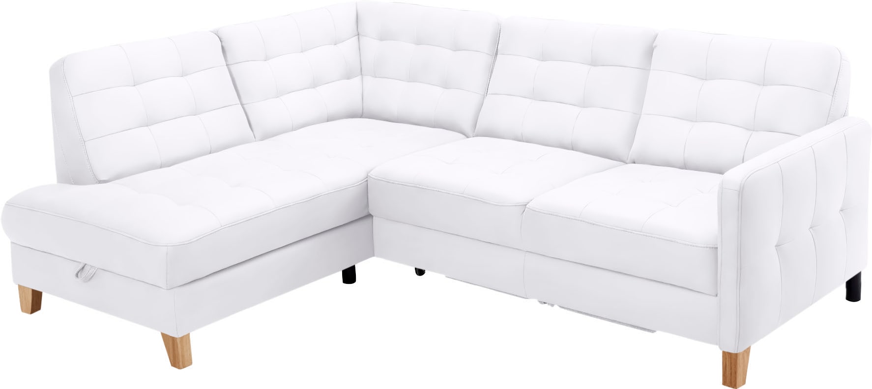 Image of exxpo - sofa fashion Ecksofa "Elio, kompakt & bequem, zeitloses Design, Breite 228cm, L-Form" wahlweise mit Bettfunktion und Bettkasten