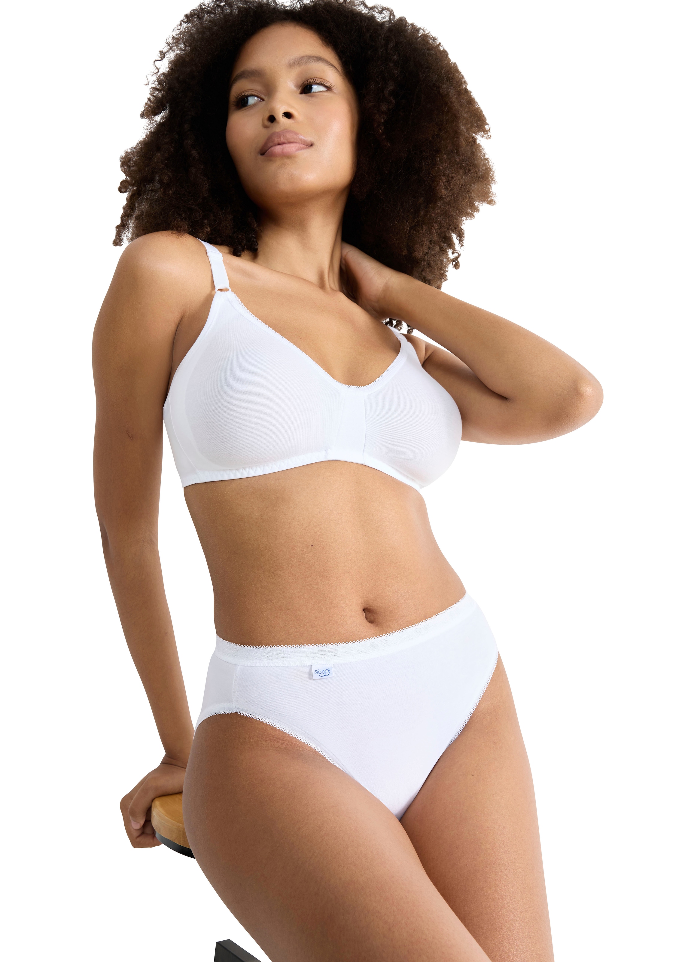 sloggi Slip tai »Basic+« ajustement parfait, mélange coton, élastique, coutures douces