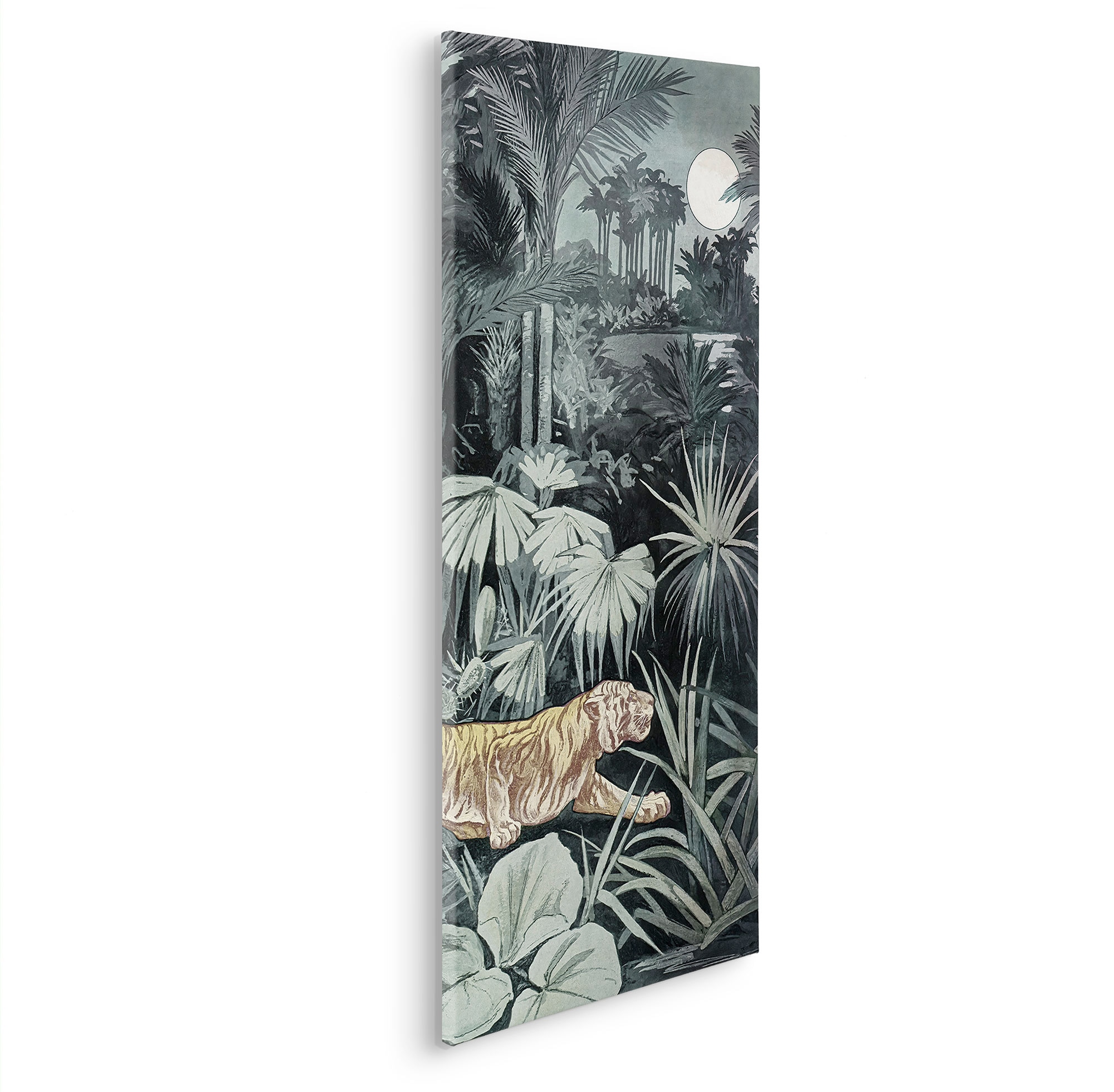 Image of Komar Leinwandbild "Creeping Tiger - Grösse 40 x 90 cm" Natur 1 Stk. tlg. Keilrahmenbild mi Echtholzrahmen