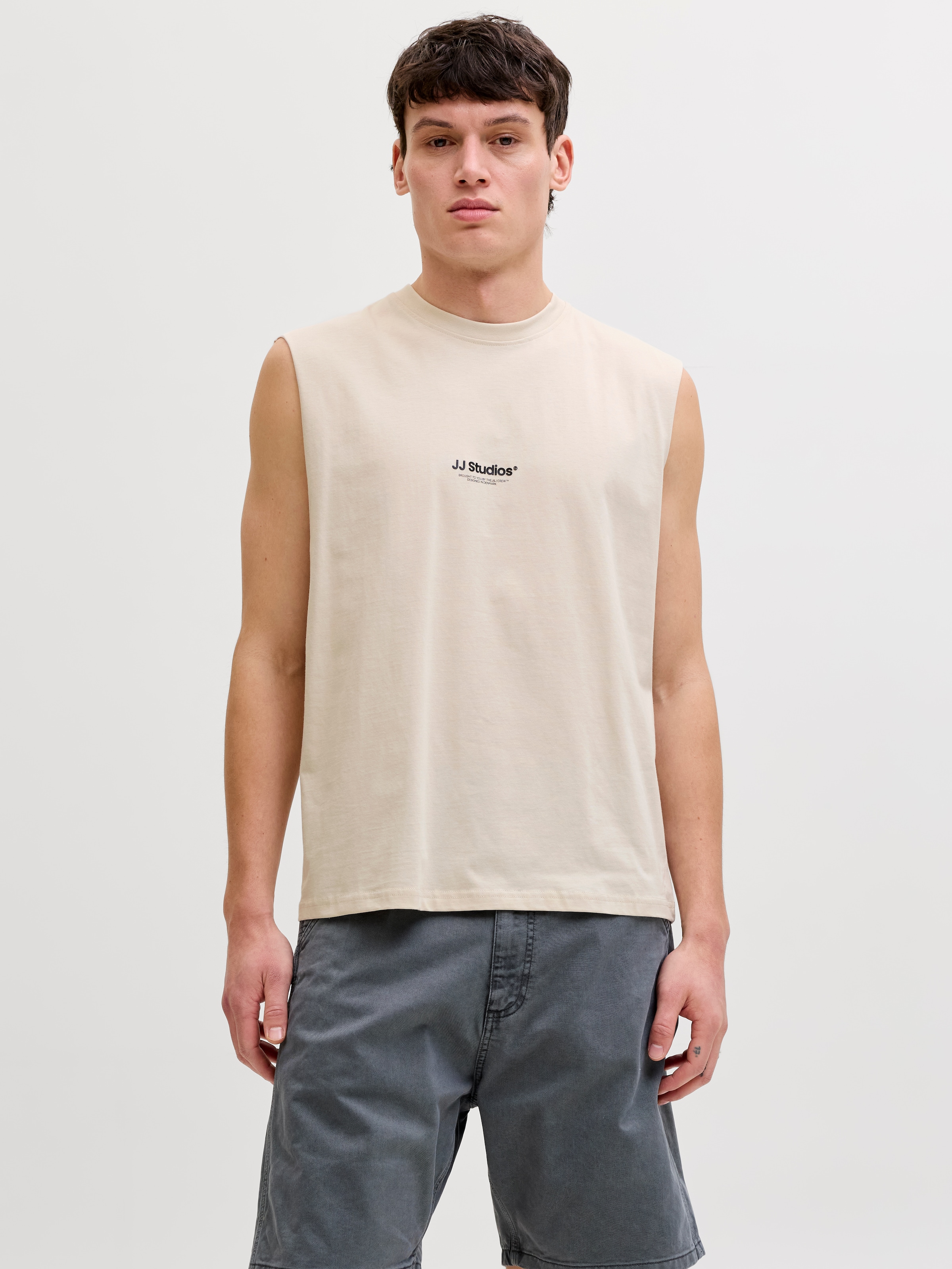 Image of Jack & Jones Muscleshirt "JJESOHO SLEEVELESS TEE SN" mit Logobranding
