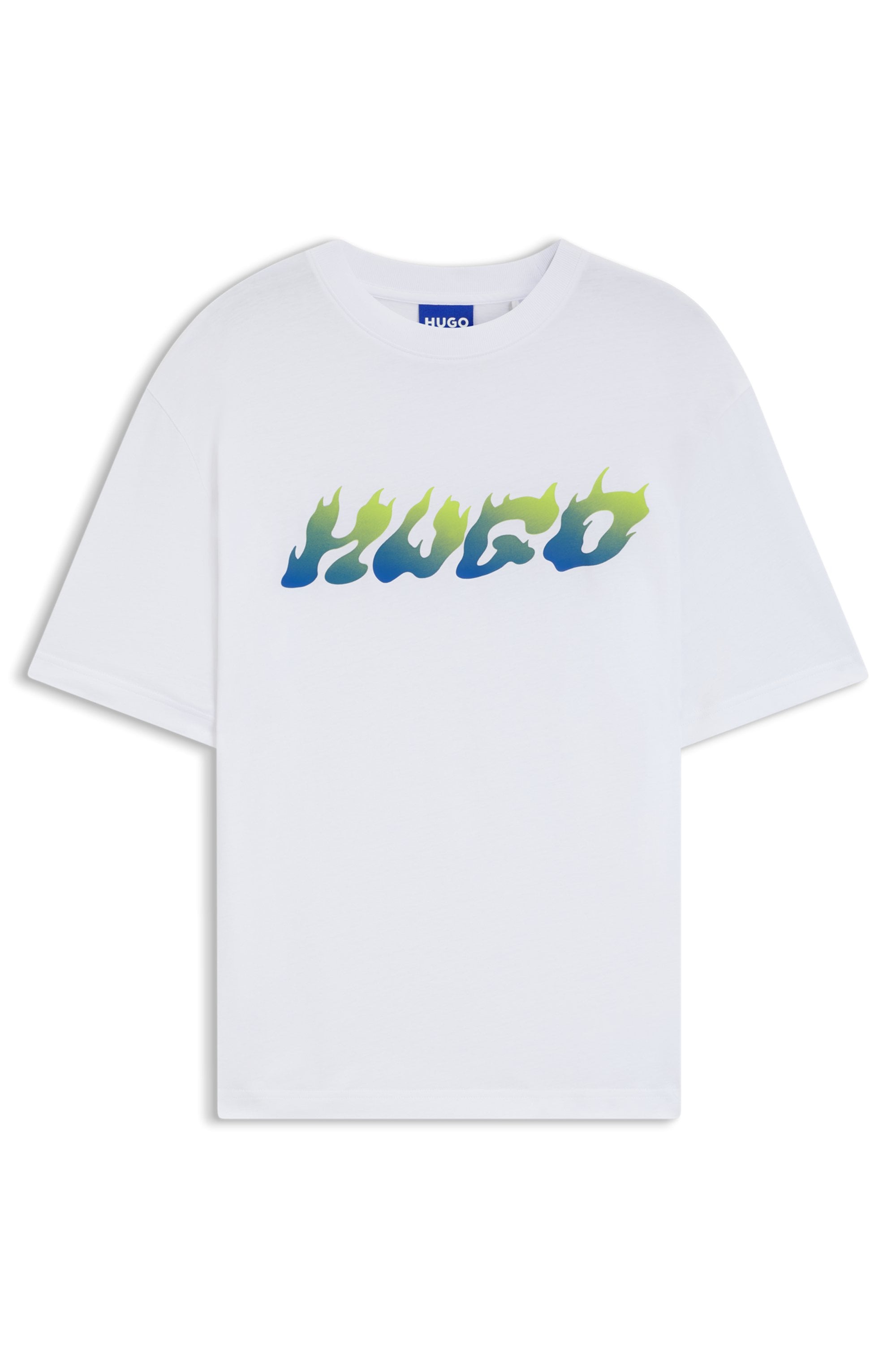 HUGO Blue T-Shirt »Napolux« Rundhalsausschnitt, regular fit, Logodruck