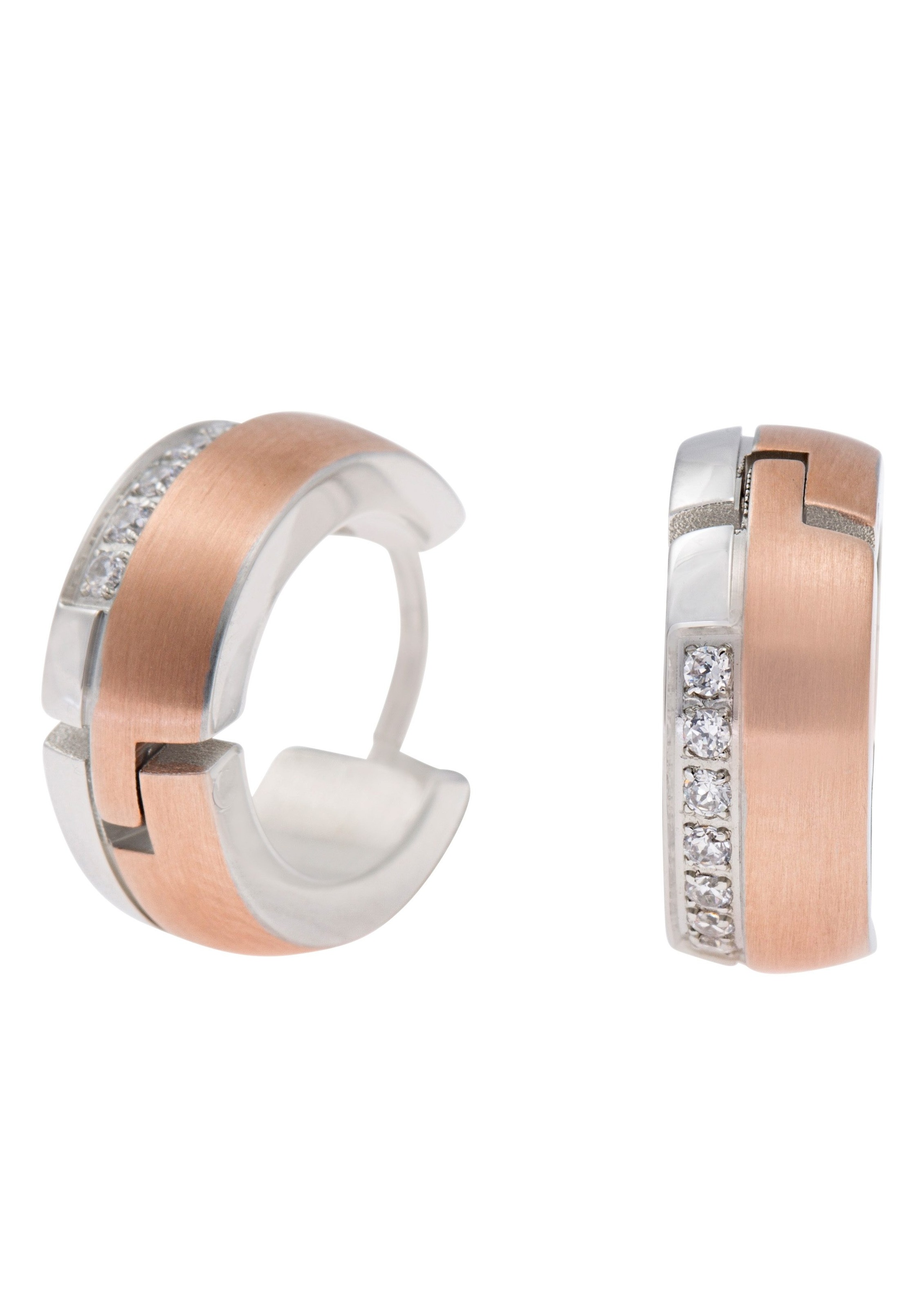 Image of Firetti Paar Creolen, mit Zirkonia, basic/Klassiker bei Ackermann Versand Schweiz