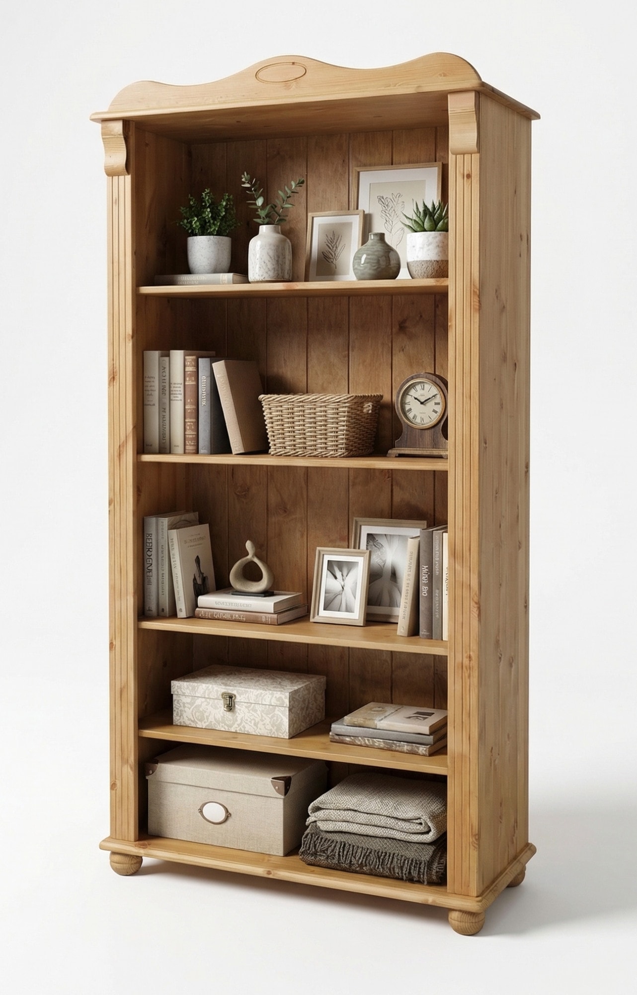 GOODproduct Bücherregal »Adele, Standregal, Regal« B/T/H:,  aus massiver Kiefer, Breite 92 cm, FSC®