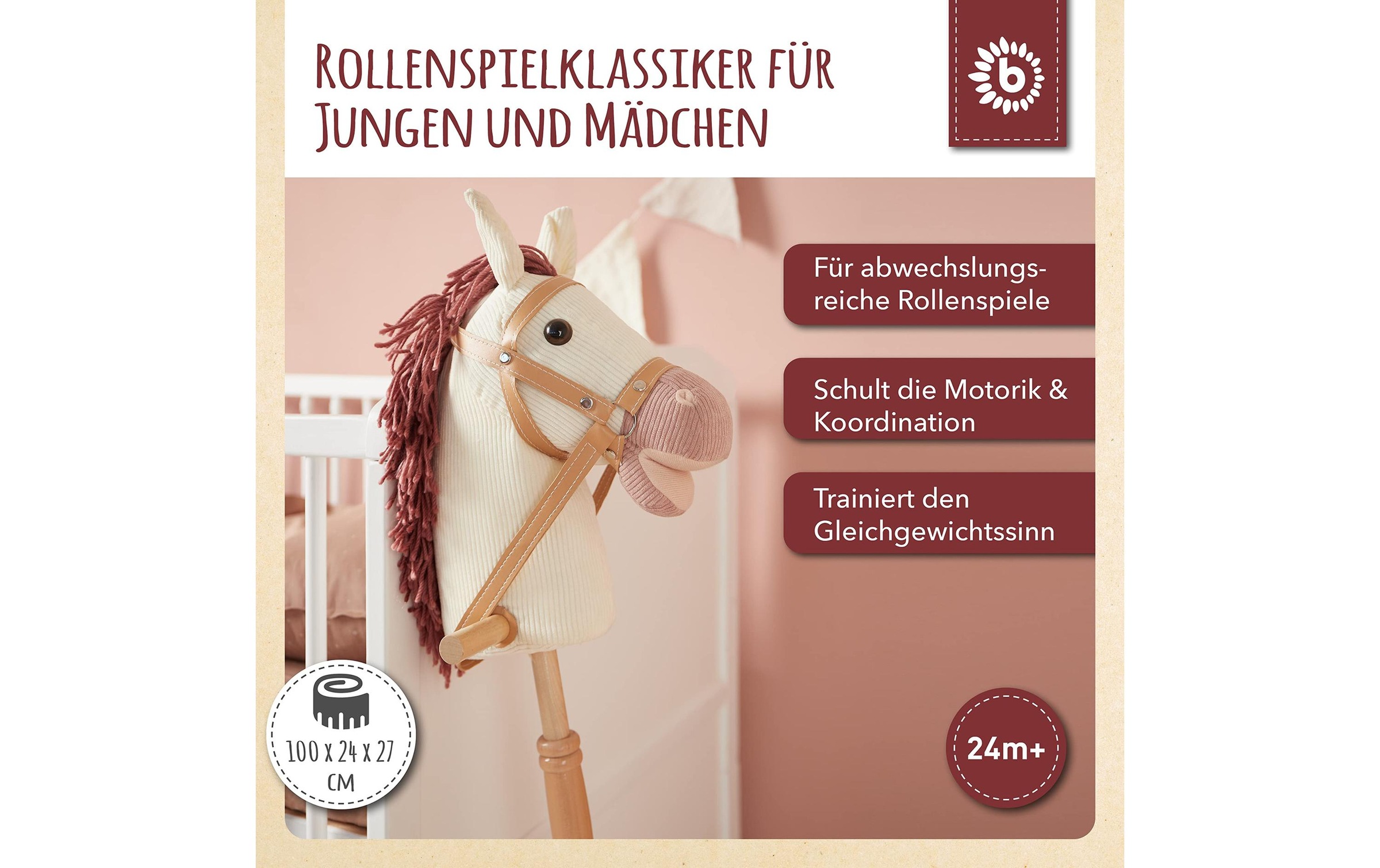 BIECO Steckenpferd »Ginger«, Holzart: Pinie (China)