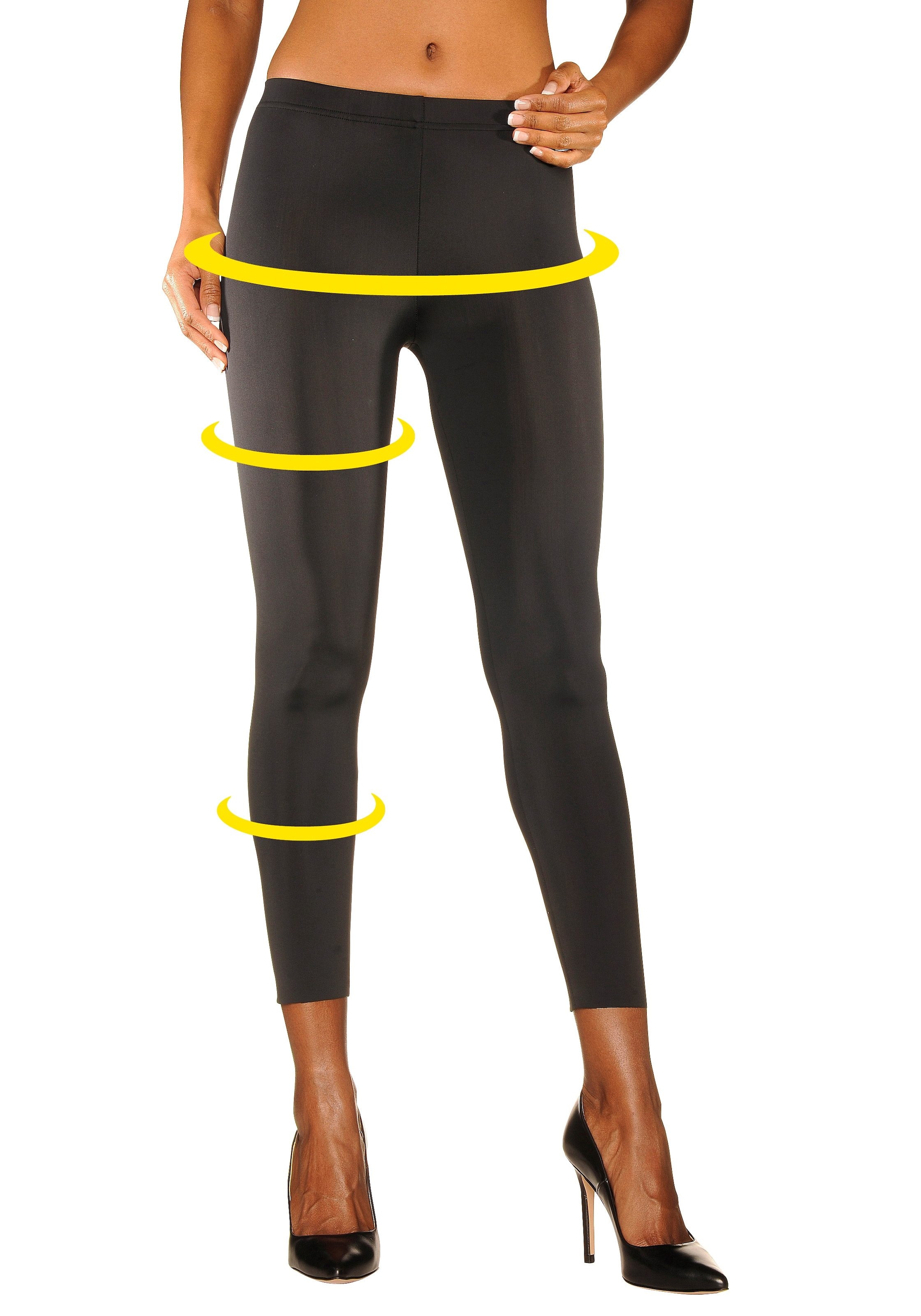 Image of LASCANA Leggings "glatter Stoff, leichter Formeffekt" aus leicht glänzender Qualität, Loungewear