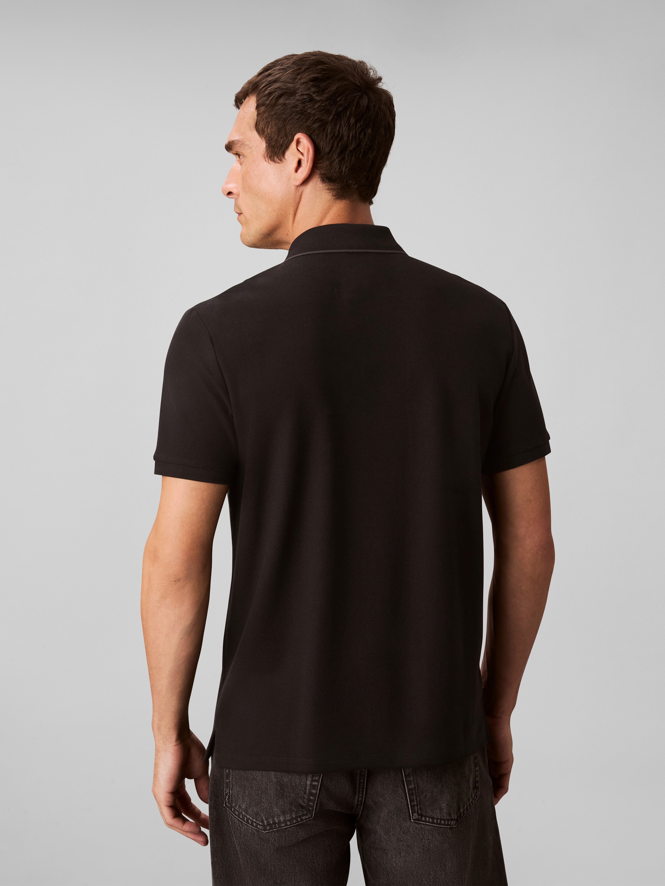 Calvin Klein Poloshirt »SS RFND PQ TPPD CLSS« Mit Rundhalsausschnitt