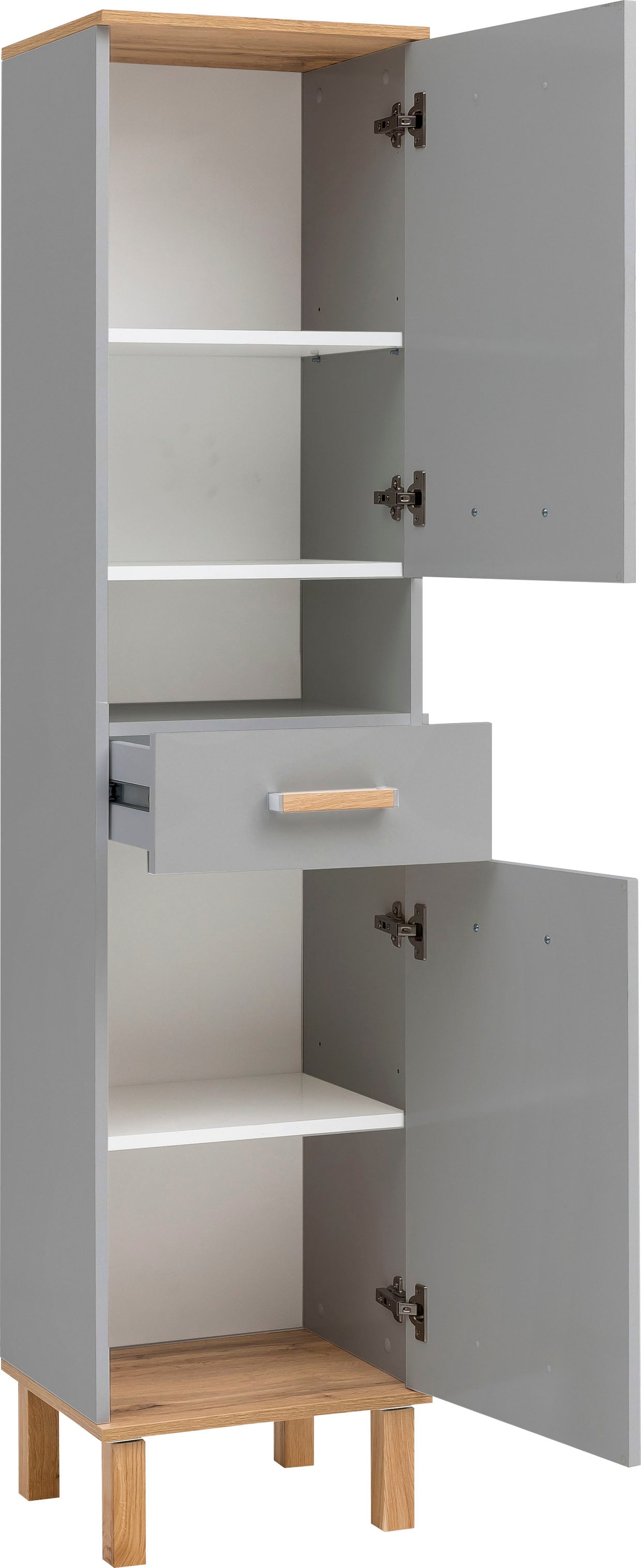 Schildmeyer Hochschrank »Padua«, Füsse aus Massivholz
