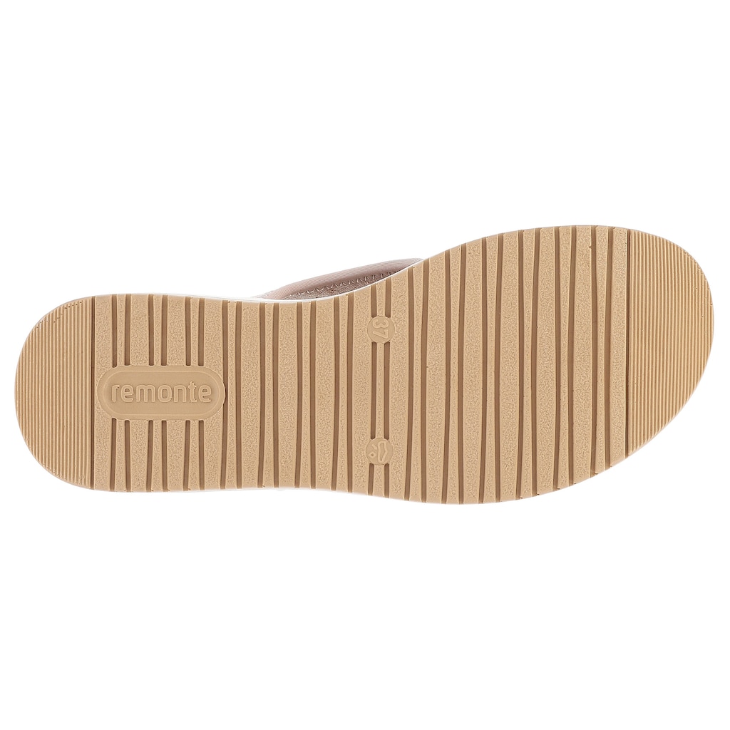 Remonte Sandale, Sommerschuh, Sandalette, Keilabsatz, mit offener Ferse