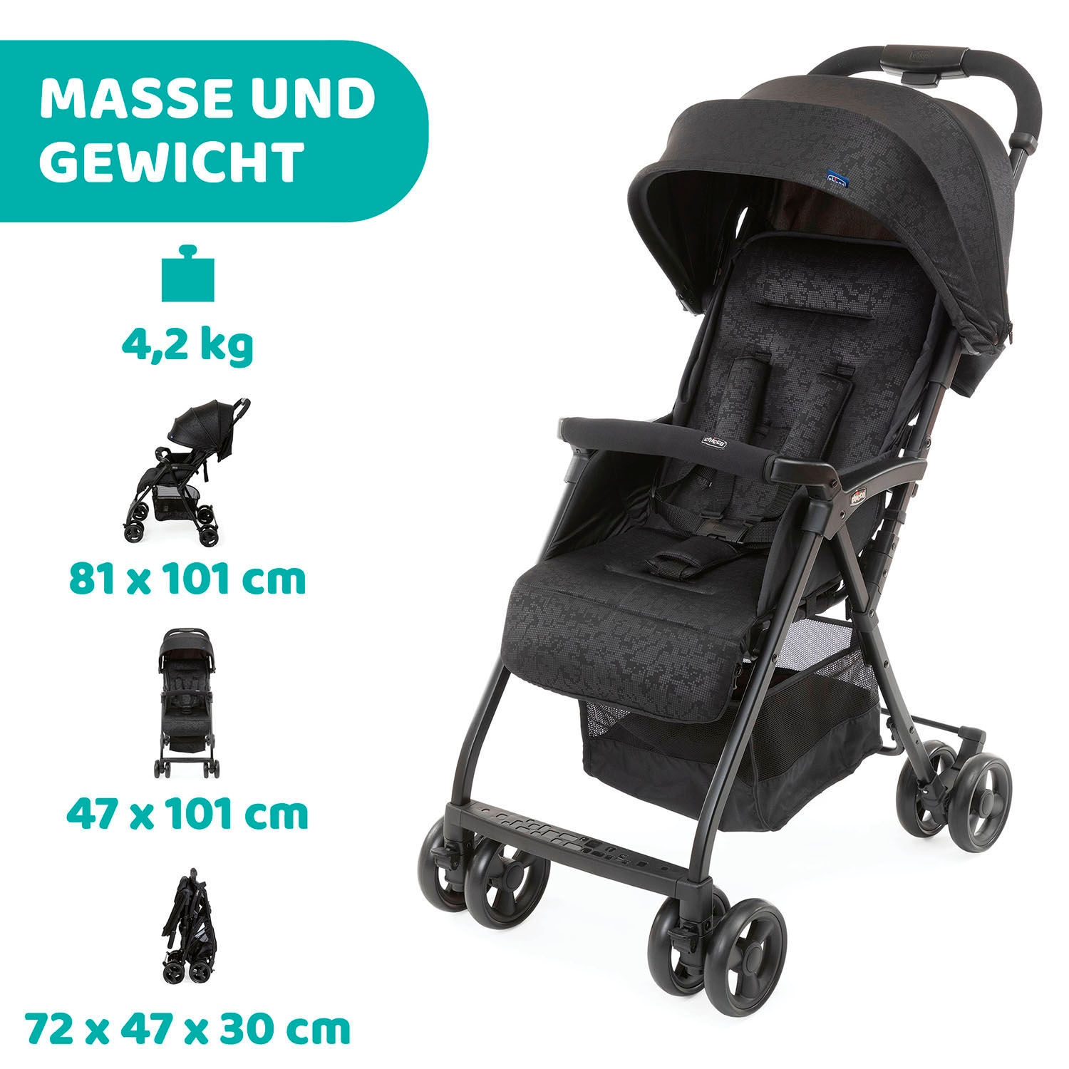 Chicco Sportbuggy »Ohlala 3«, inklusive Regenschutz