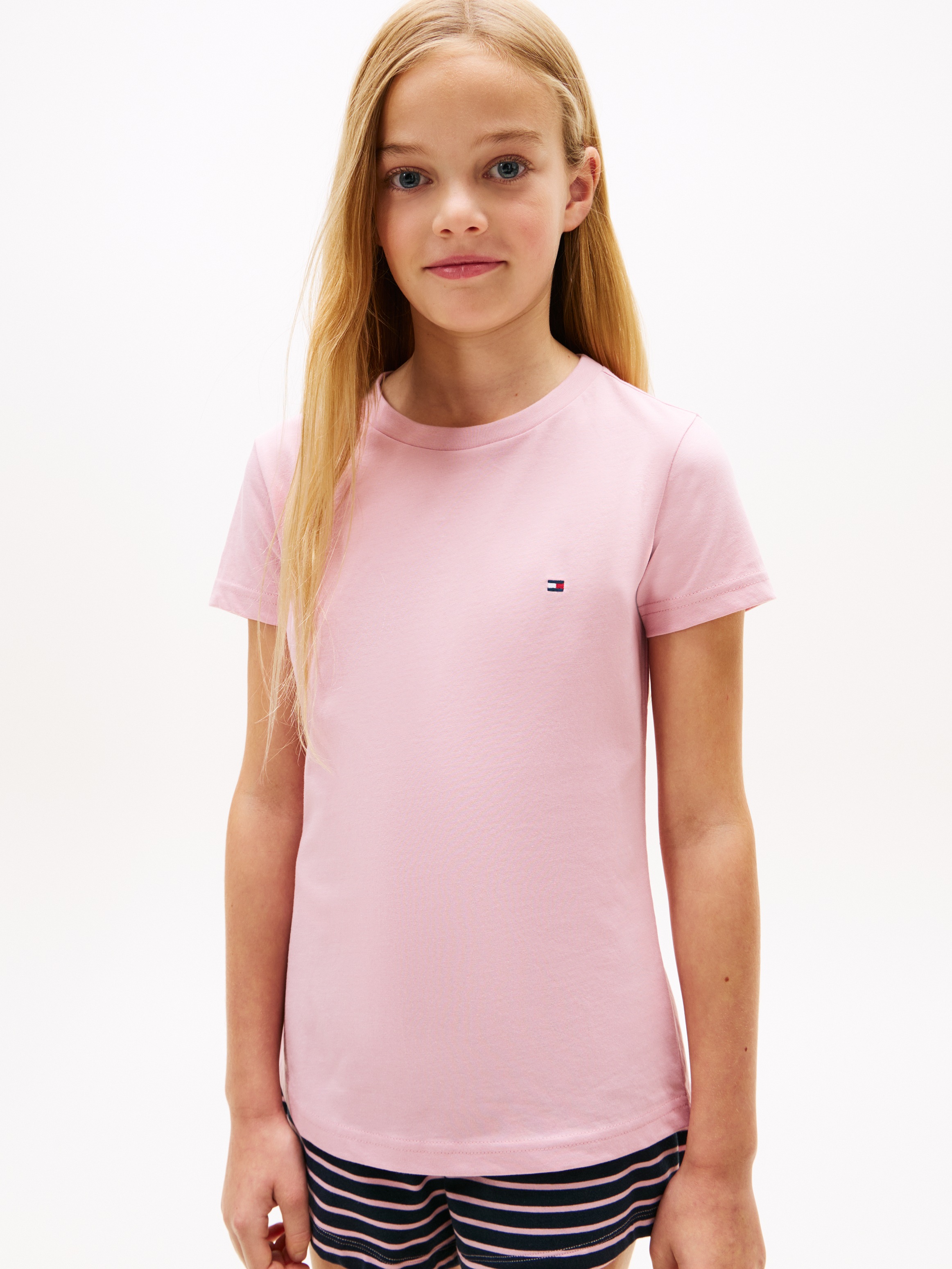 Image of Tommy Hilfiger Underwear T-Shirt "2P CN TEE mit Stickerei und Rundhals im 2er-Pack" Packung, 2er-Pack, 2 tlg. unifarben, casual, regular fit, Baumwolle, Rundhals