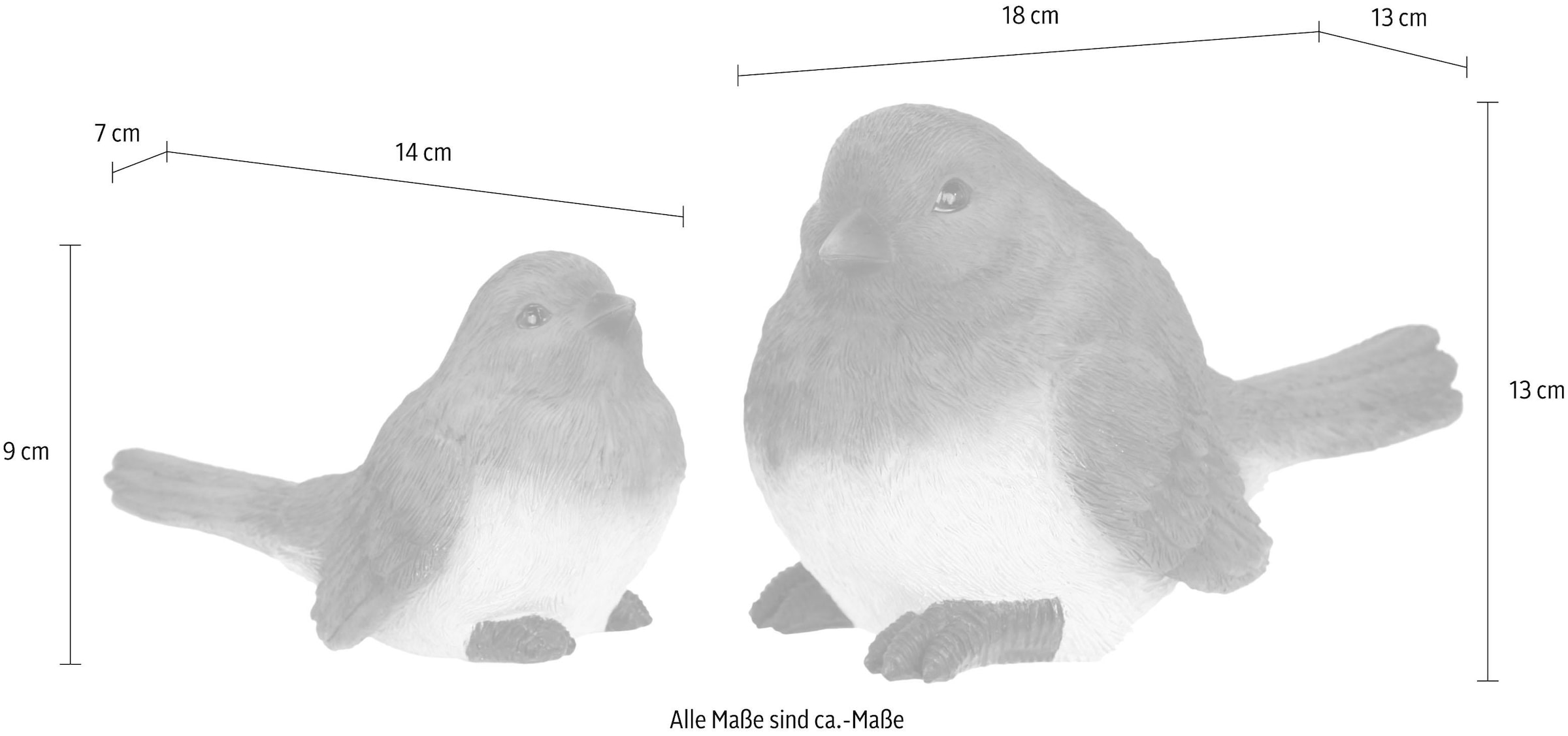 I.GE.A. Dekofigur, Set) Polyresin-Vögel kaufen (2er