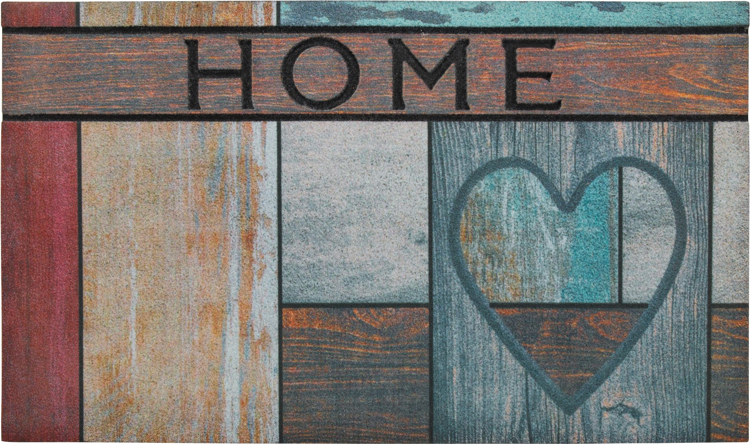 Image of Andiamo Fussmatte »La Traviata, Home«, rechteckig, 7 mm Höhe, Schmutzfangmatte, Gummimatte, mit Spruch, In- und Outdoor geeignet bei Ackermann Versand Schweiz