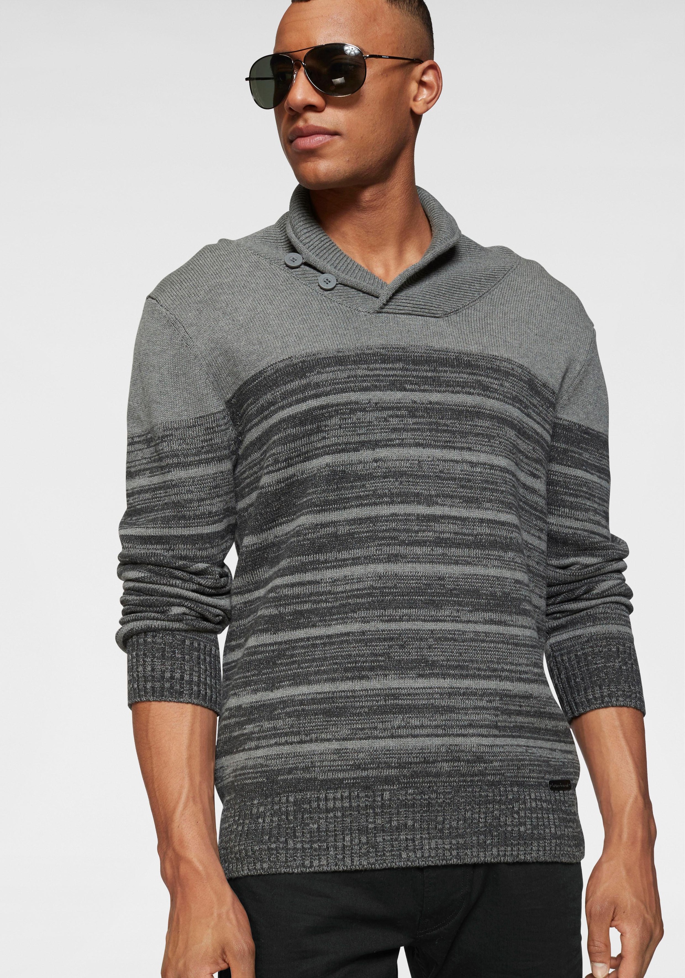 Image of Bruno Banani Strickpullover, mit Schalkragen bei Ackermann Versand Schweiz