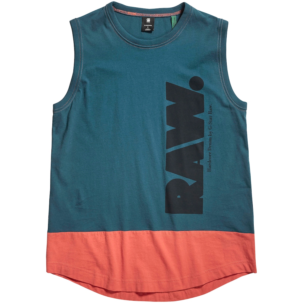 G-Star RAW T-Shirt »T-Shirt Lash color block tank to«