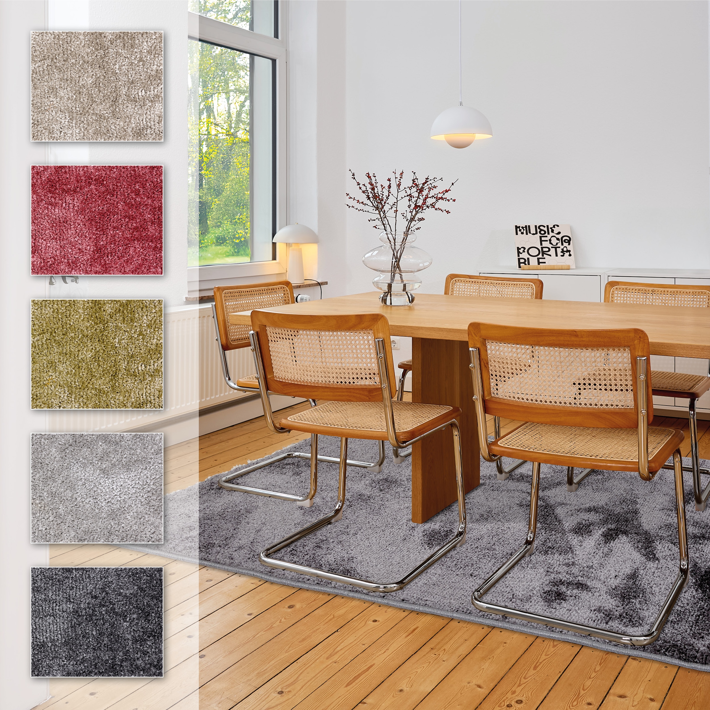 Image of ASTRA Teppich "Stevie 250" rechteckig 9 mm Höhe weicher Kurzflor, gewebt, Wohnzimmer, Schlafzimmer