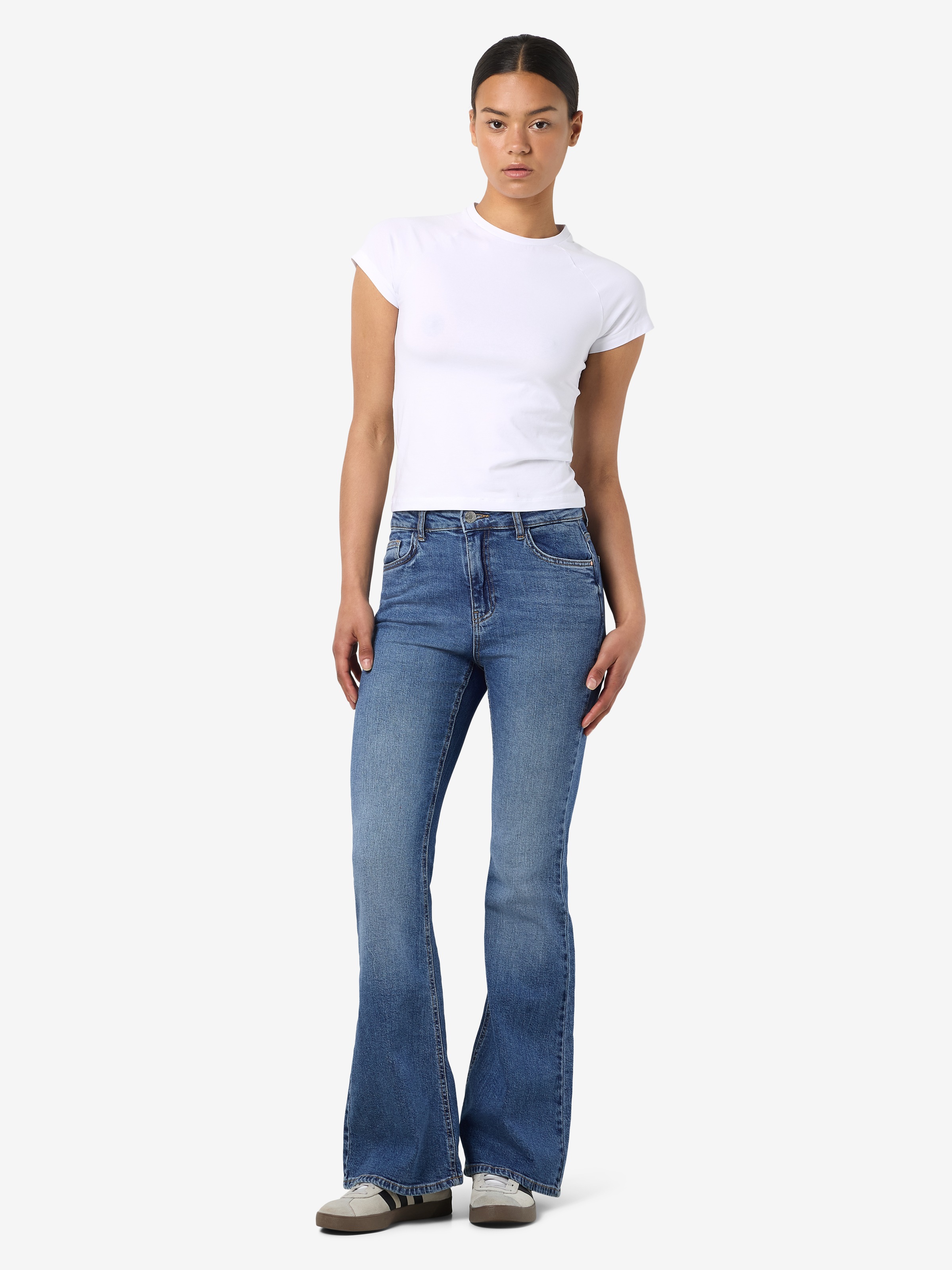 Noisy may Bootcut-Jeans »NMKAREEN HW FLARE LEG JEANS AZ436MB NOOS«