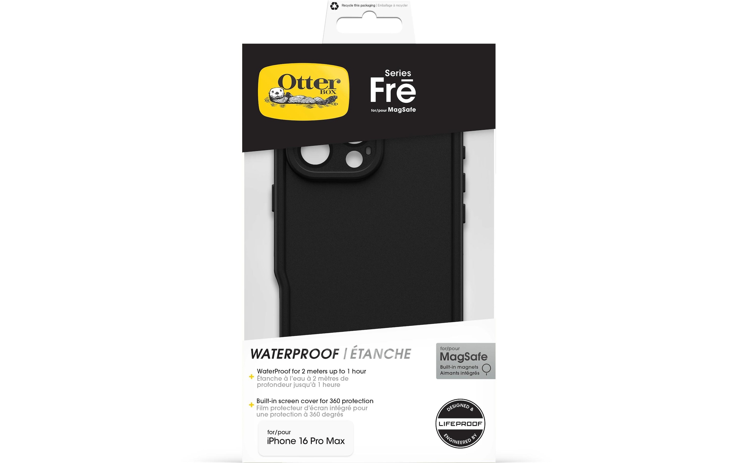 Otterbox Smartphone-Hülle »Back Cover Fre iPhone 16 Pro Max« Apple iPhone 16 Pro Max Wasserdichte Schutzhülle für das Apple iPhone 16 Pro Max