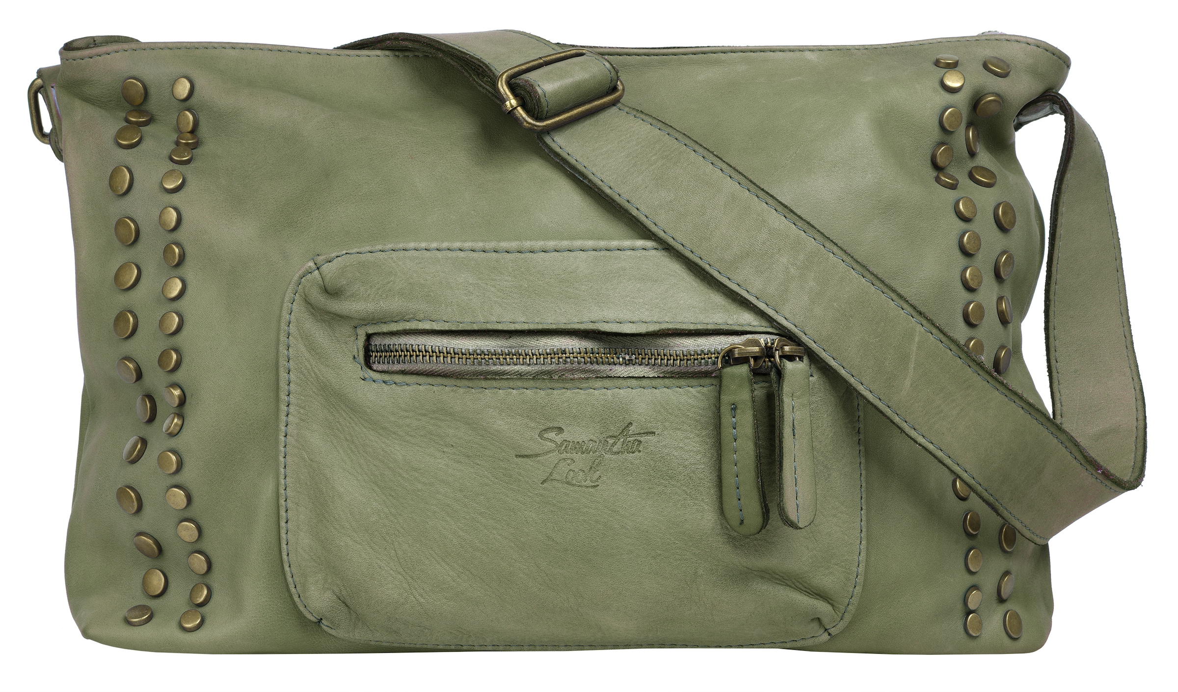 Samantha Look Umhängetasche, echt Leder, Made in Italy kaufen