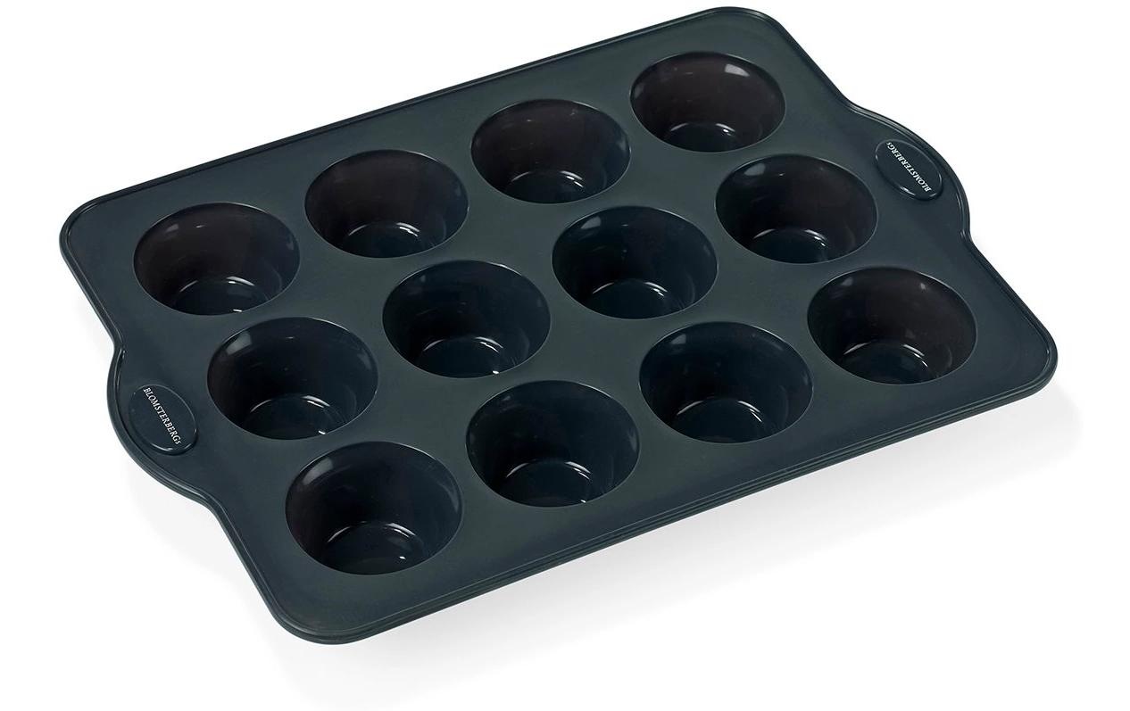 Image of Muffinform "Muffin Backform Muffinform Silikon, Grau, 12 Mulden"