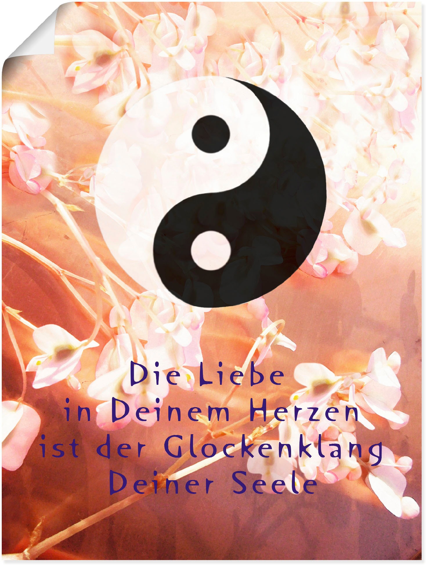 Image of Artland Wandbild »Yin Yang Glockenklang«, Spirituelle Bilder, (1 St.), in vielen Grössen & Produktarten - Alubild / Outdoorbild für den Aussenbereich, Leinwandbild, Poster, Wandaufkleber / Wandtattoo auch für Badezimmer geeignet bei Ackermann Versand Schw