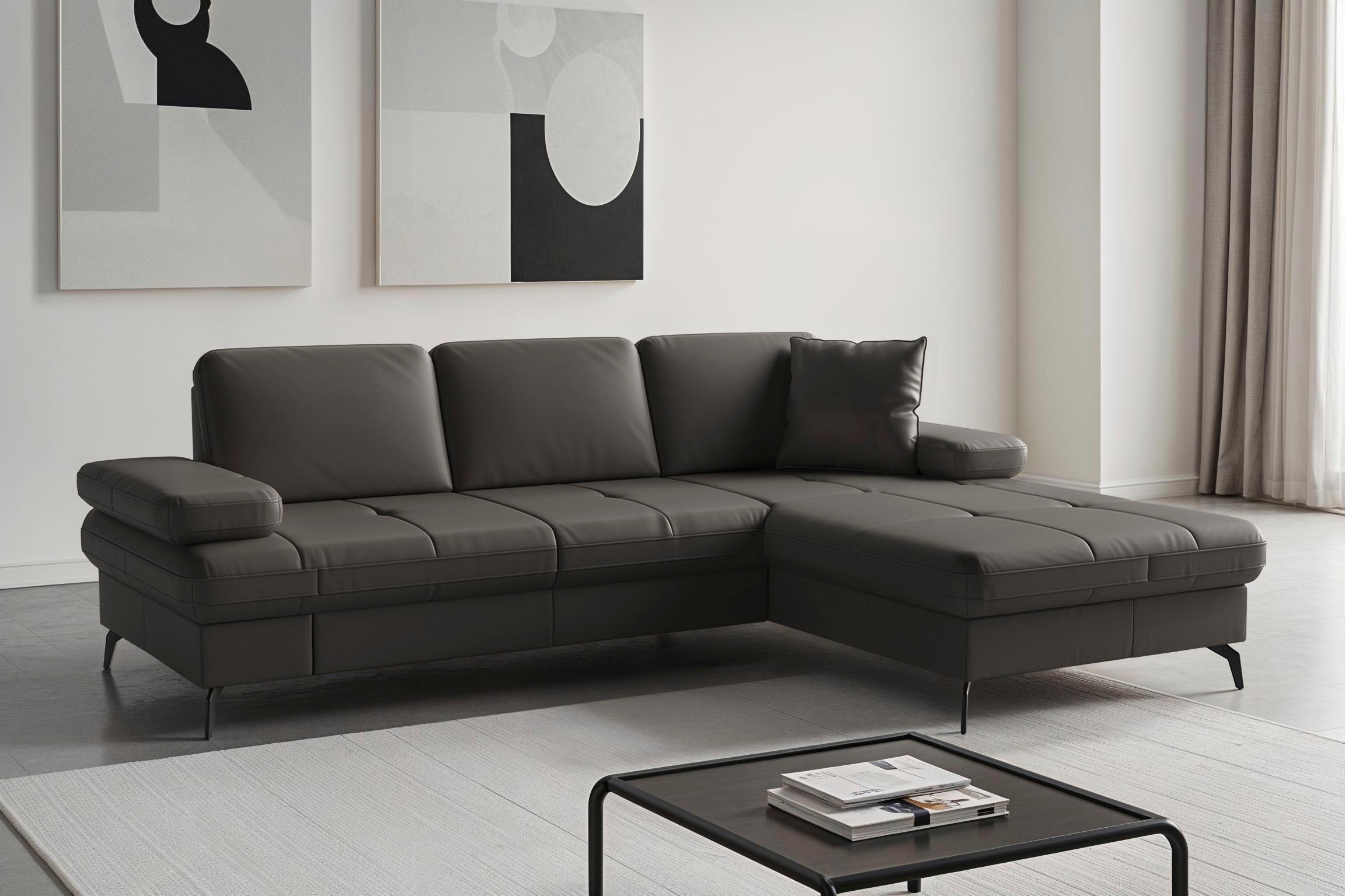 Image of sit&more Ecksofa "Morris Jubi, Recamiere, Breite 247 cm" mit Armteilfunktion, wahlweise mit Schlaffunktion